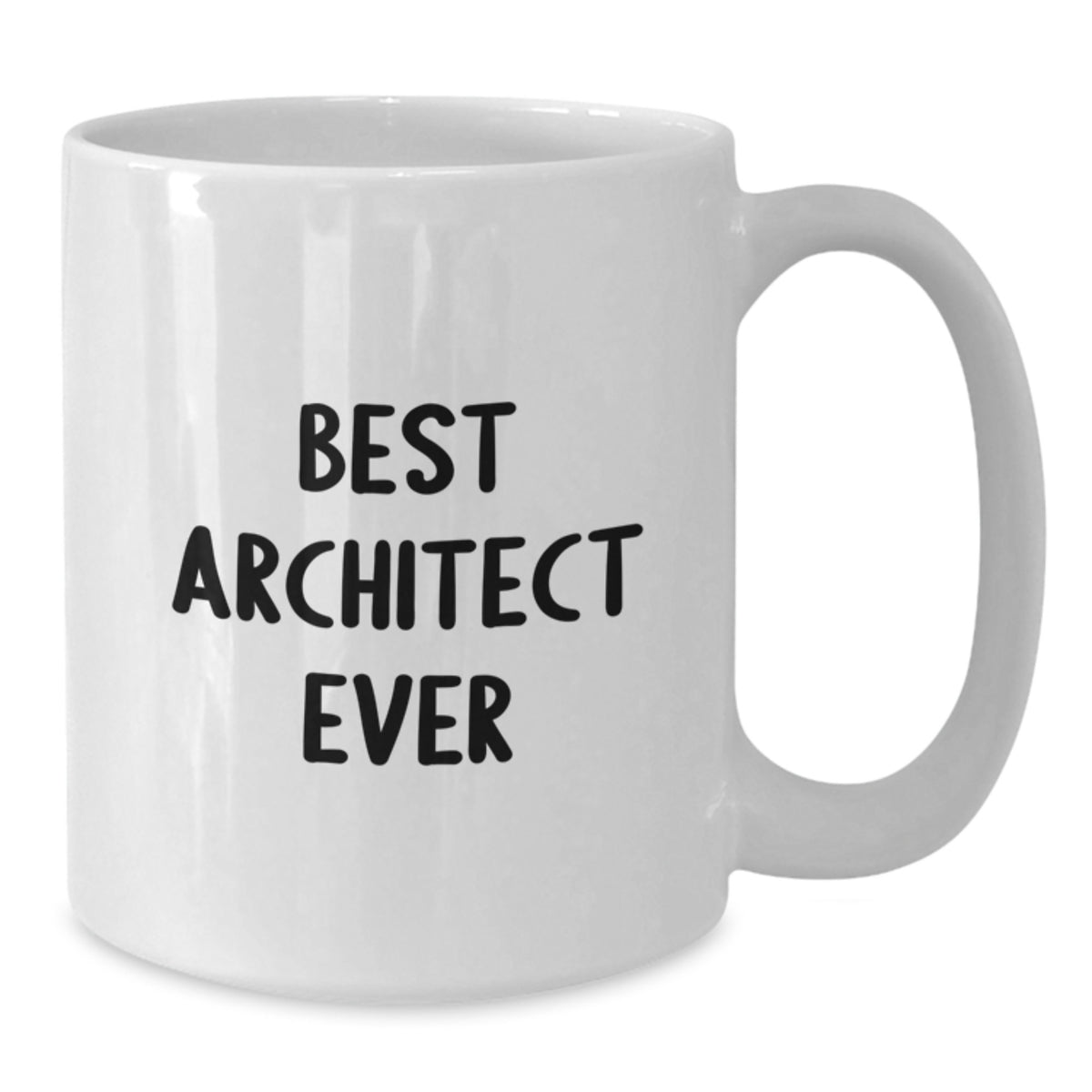 Funny Architect Gifts, Best Architect Ever Quote Coffee Mug, Perfect White Ceramic Mug for Birthday from Family - Additional