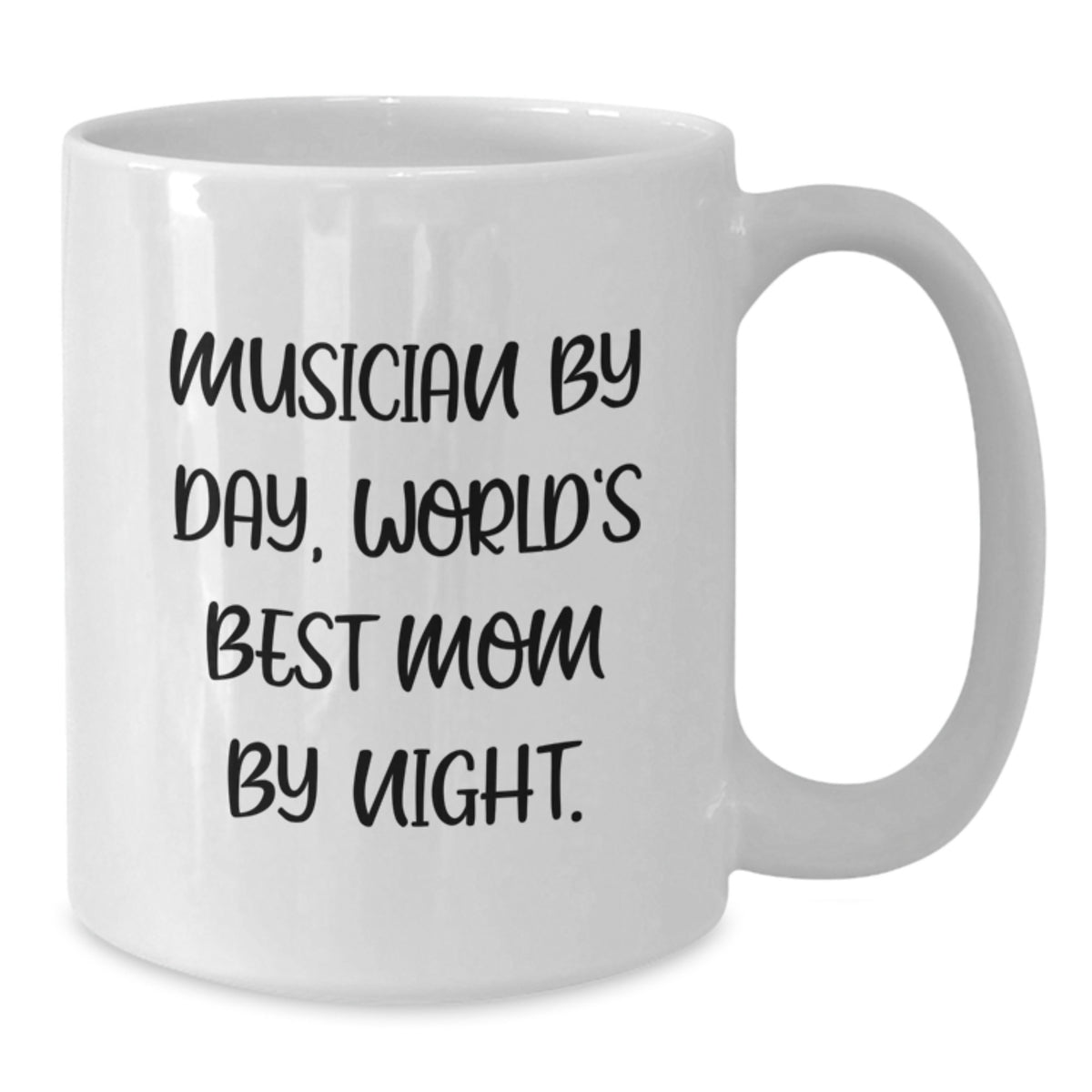 Funny Musician Gifts for Her, Musician Mom White Coffee Mug, Inspirational Quote Gifts from Mom to Musician Daughter - Additional
