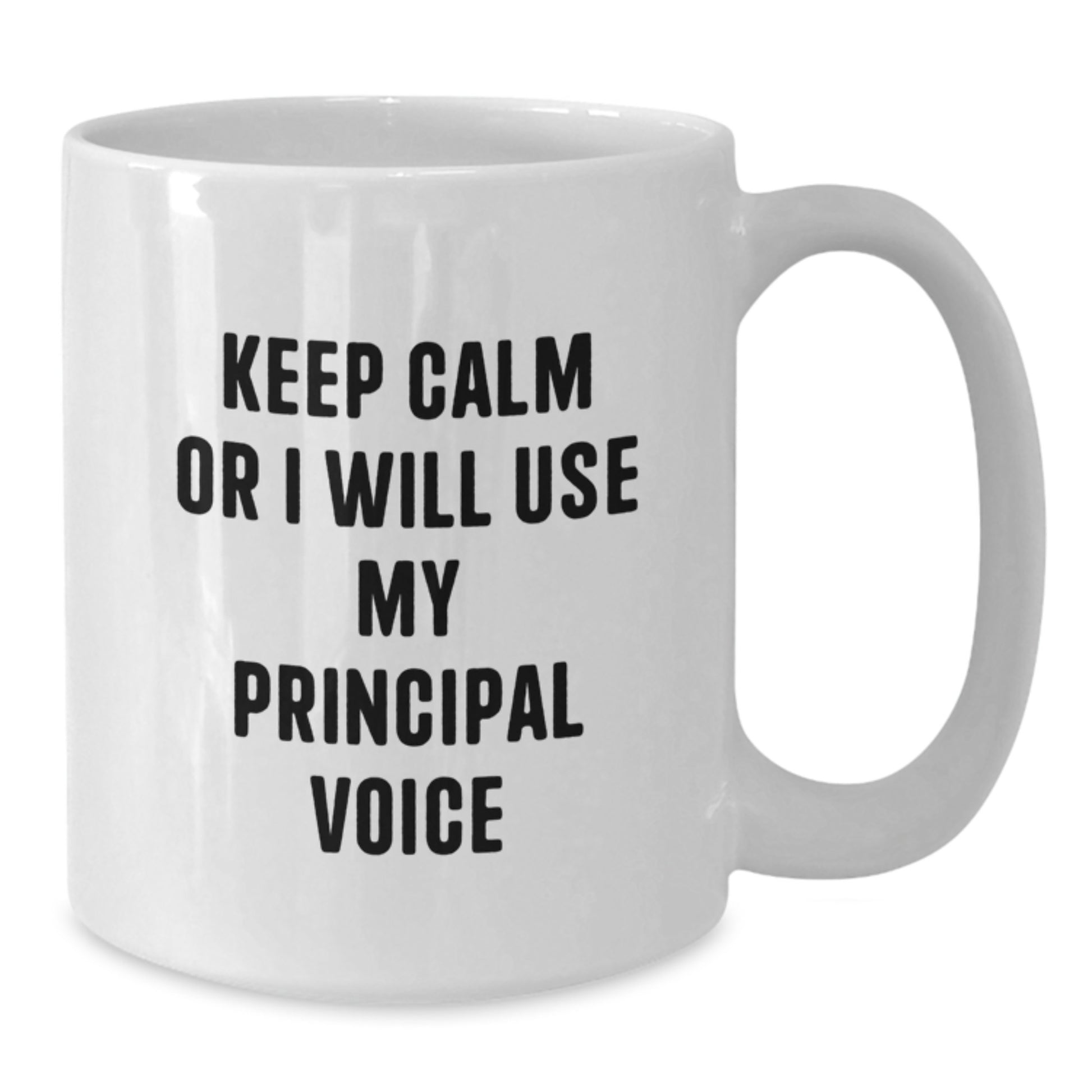 Principal Humor Gifts from Dad to Principal or Teacher for Father's Day Unique White Coffee Mug - Additional
