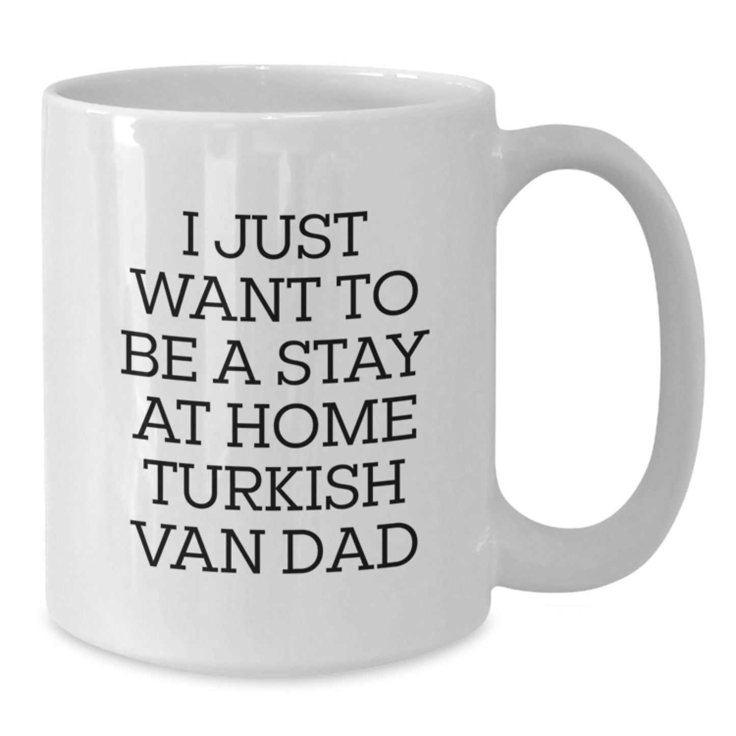 Gifts from Men, Funny Turkish Van Cat Dad Quote on White Coffee Mug, Birthday Unique Gifts for Turkish Van Cat Lovers - Additional