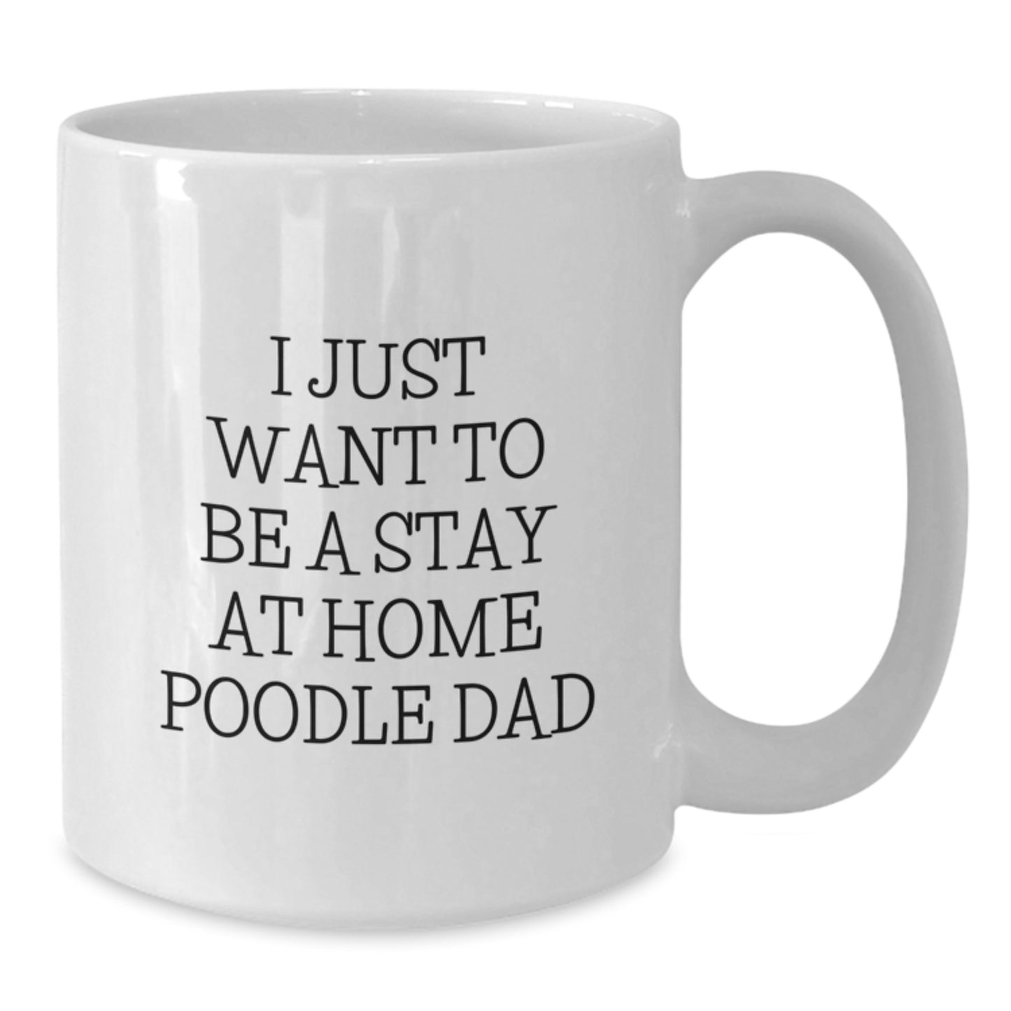 Poodle Dog Lover Gifts from Men to Friends on Valentine's Unique Poodle Dad Coffee Mug - Additional