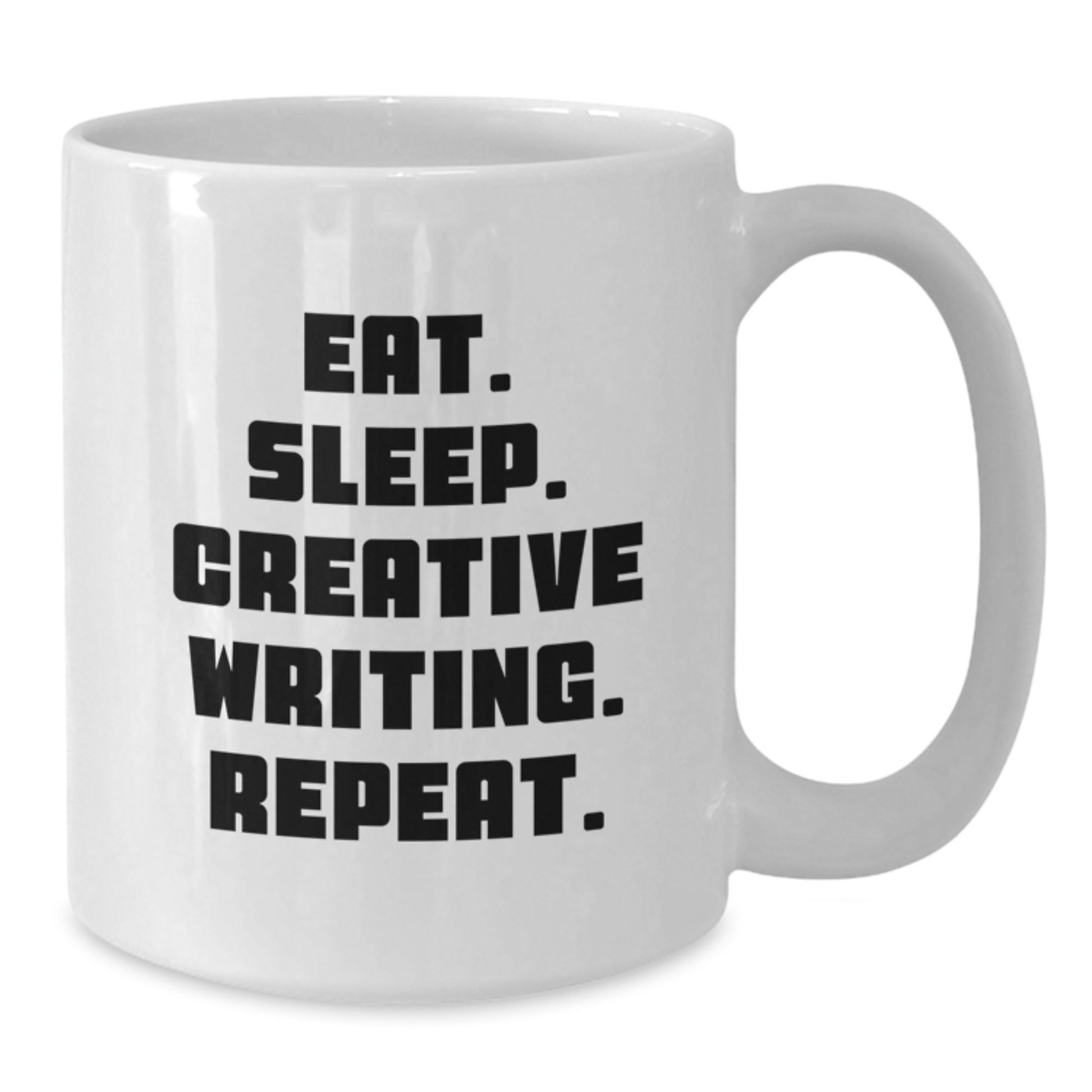 Creative Writing Funny Quote White Coffee Mug for Gift from Friends, Lover on Valentine's Unique Gifts for Creative Writing Enthusiasts, Women, Men - Additional