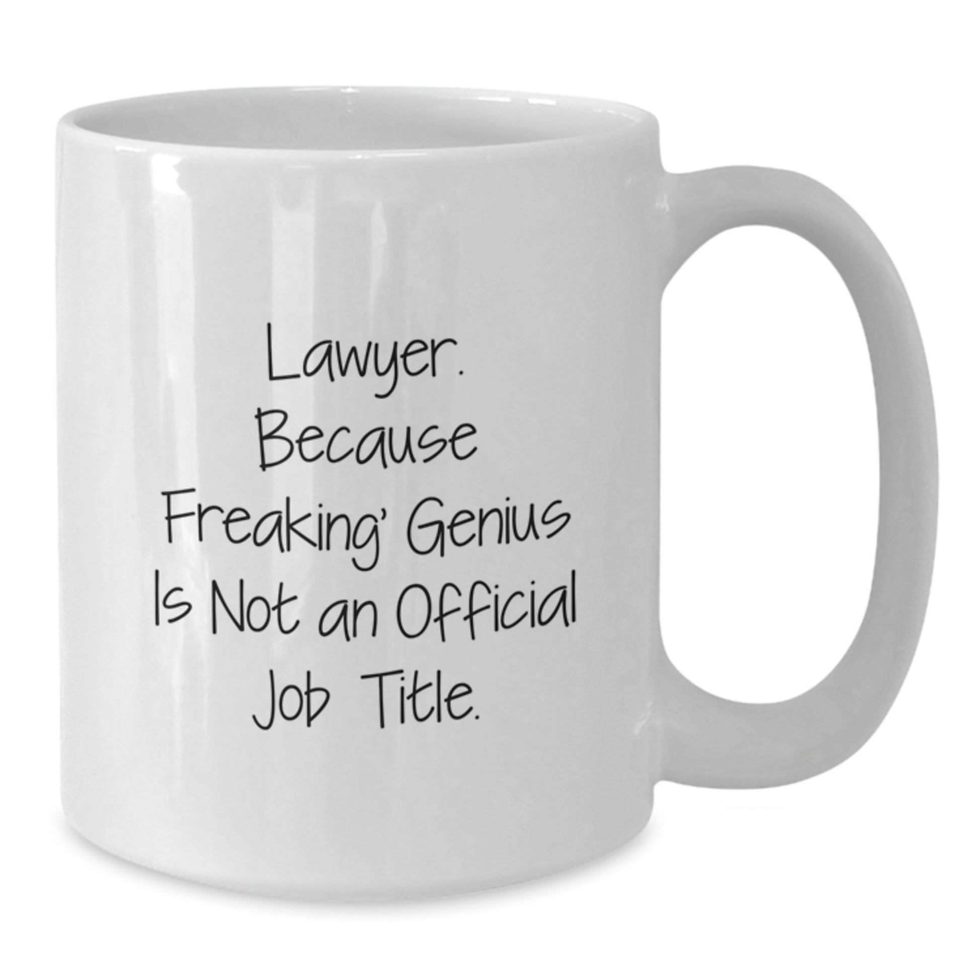 Lawyer Keepsake Mug for Him Birthday Gift – Freaking Genius Mug - Additional