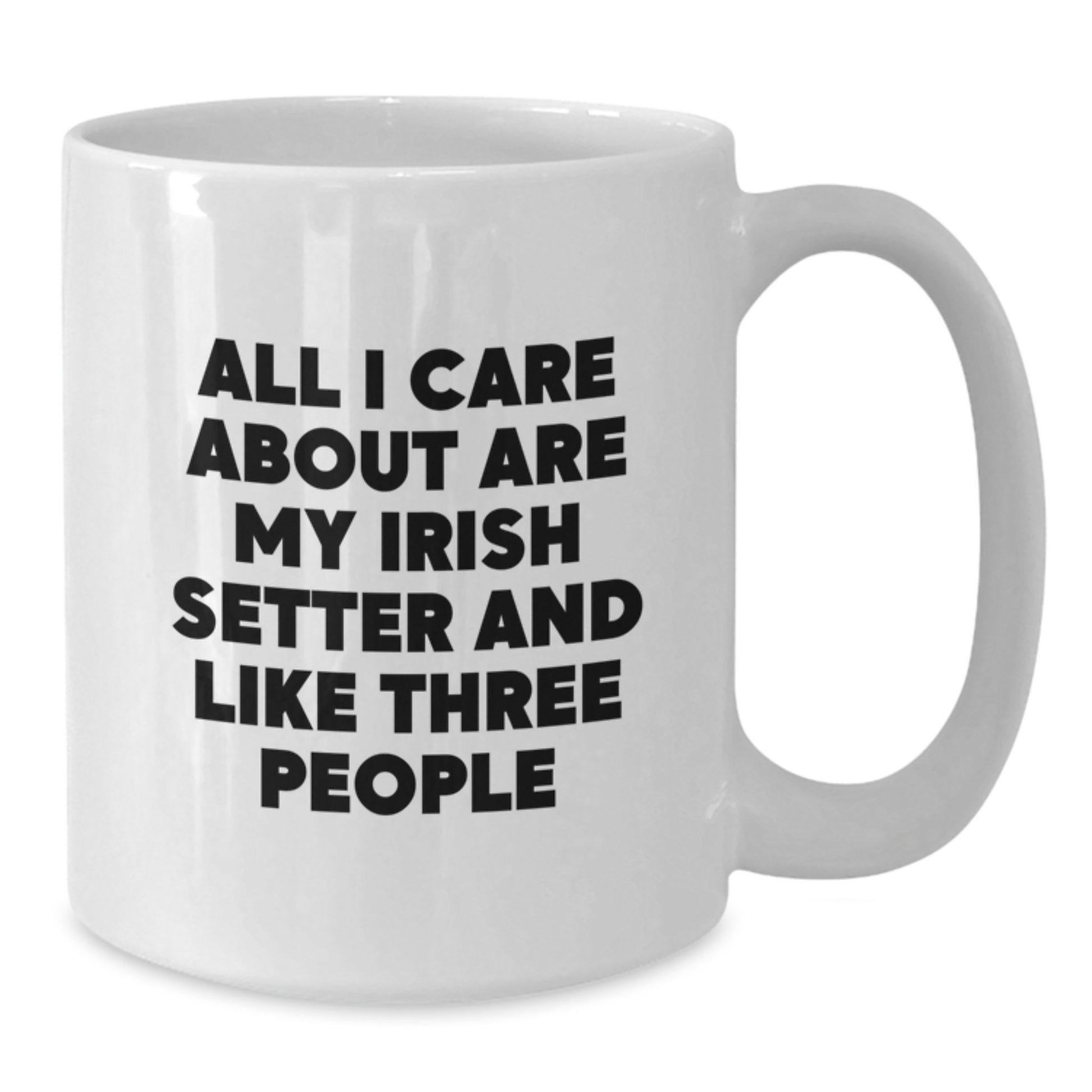 Funny Irish Setter Dog Mom Dad Gifts from Family Friends - White Coffee Mug for Birthday Irish Setter Dog Lover - Additional