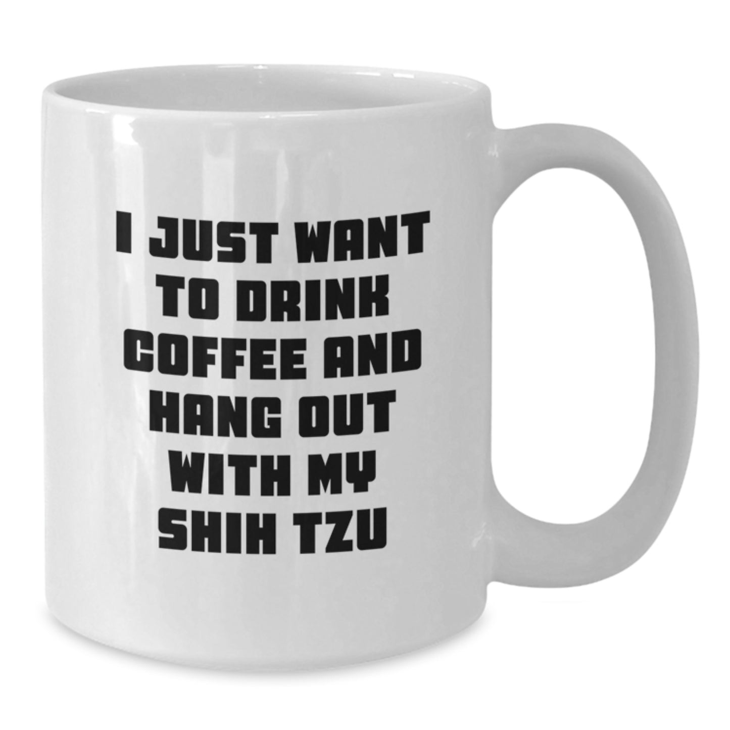 Funny Shih Tzu Dog Lover Gifts, White Coffee Mugs for Valentine's from Friends to Family - Additional