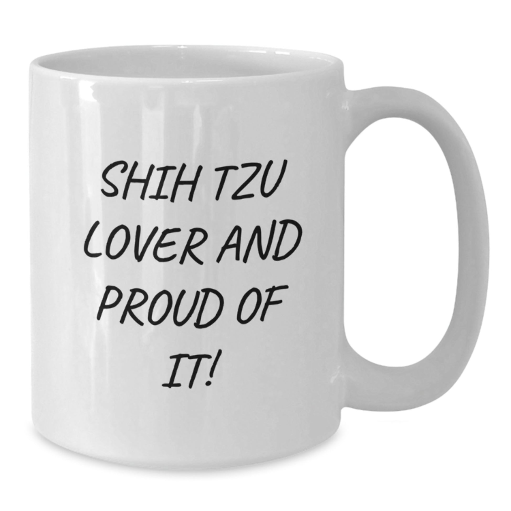 Funny Shih Tzu Dog Lover Gifts from Friends for Valentine's White Coffee Mug - Additional