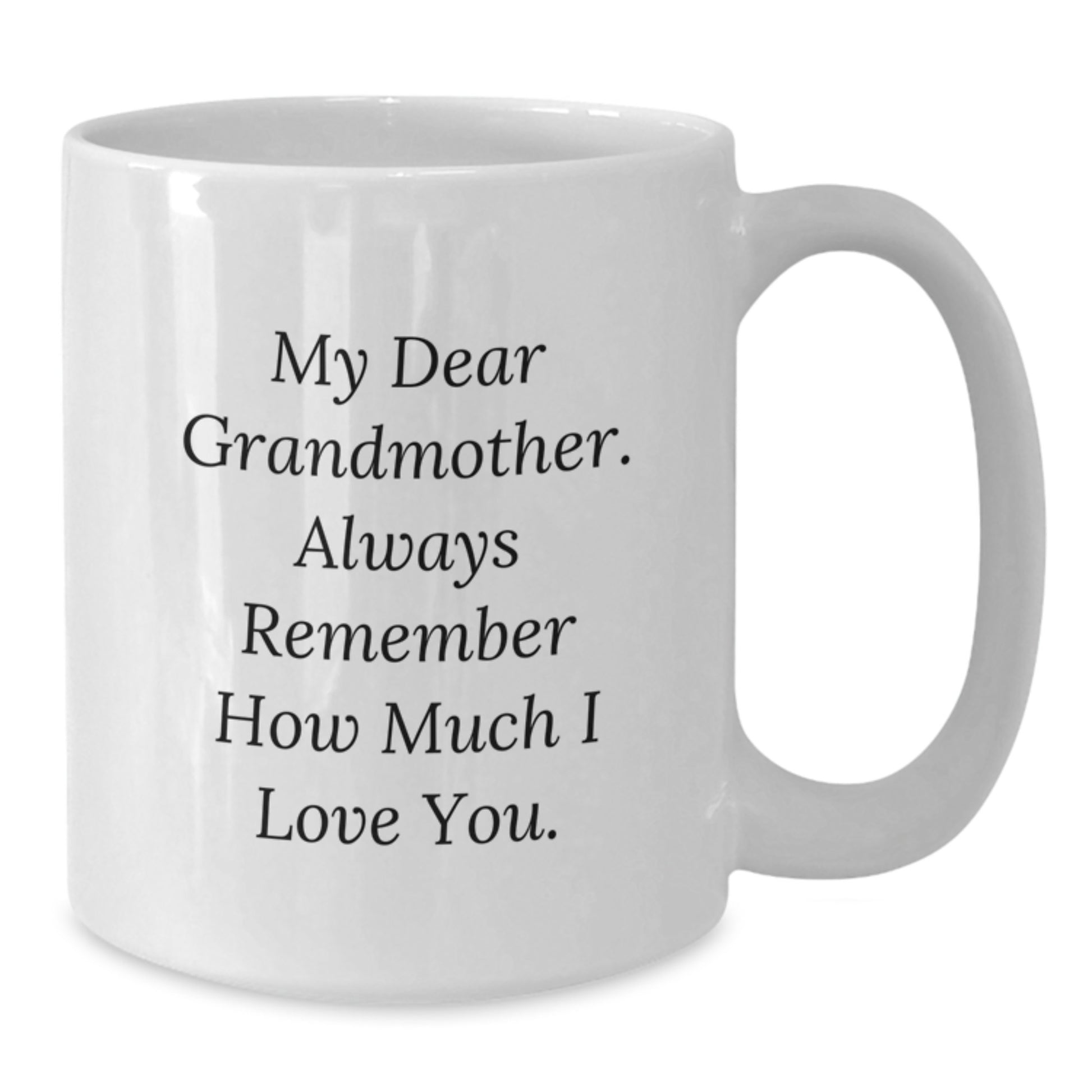 Grandmother Keepsake White Ceramic Coffee Mug for Her Birthday Gift - Additional