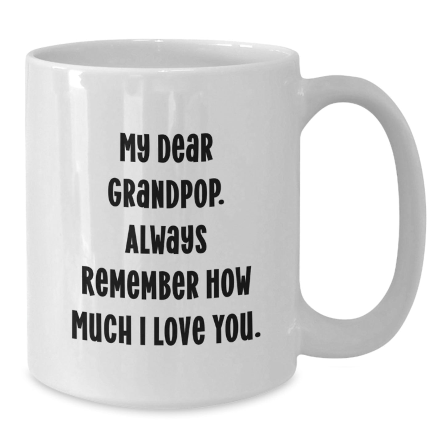 Grandpop Keepsake White Ceramic Coffee Mug 11oz Graduation Gift for Him - Additional