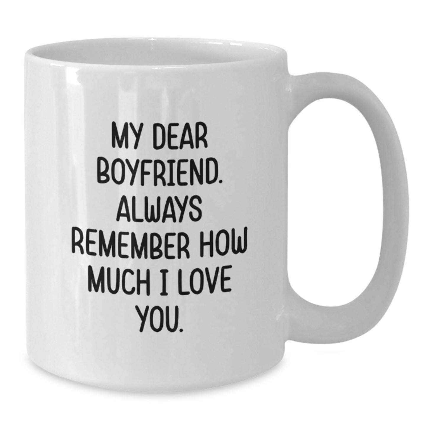 Boyfriend Keepsake White Coffee Mug Birthday Gift for Him Ceramic - Additional