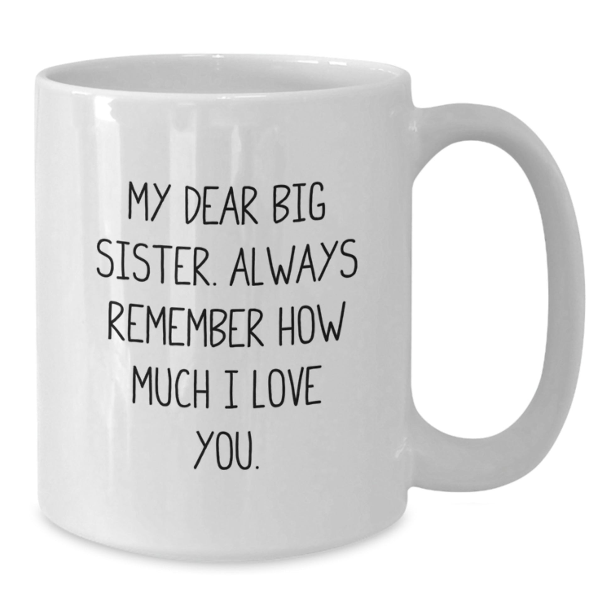 Big Sister Keepsake White Ceramic Coffee Mug 11oz Birthday Gift for Her - Additional