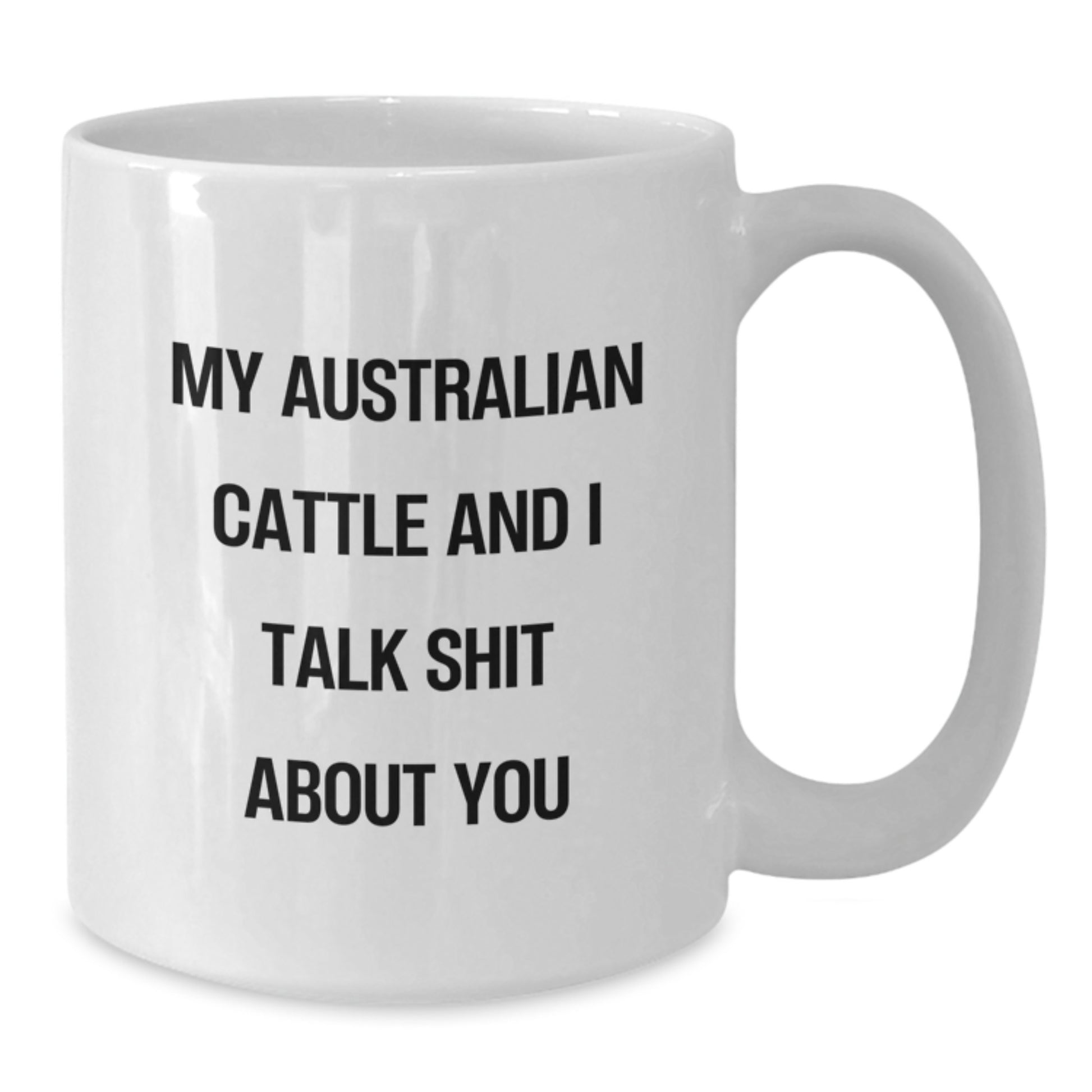 Australian Cattle Dog Keepsake Ceramic White Mug for Him Birthday Gift - Additional