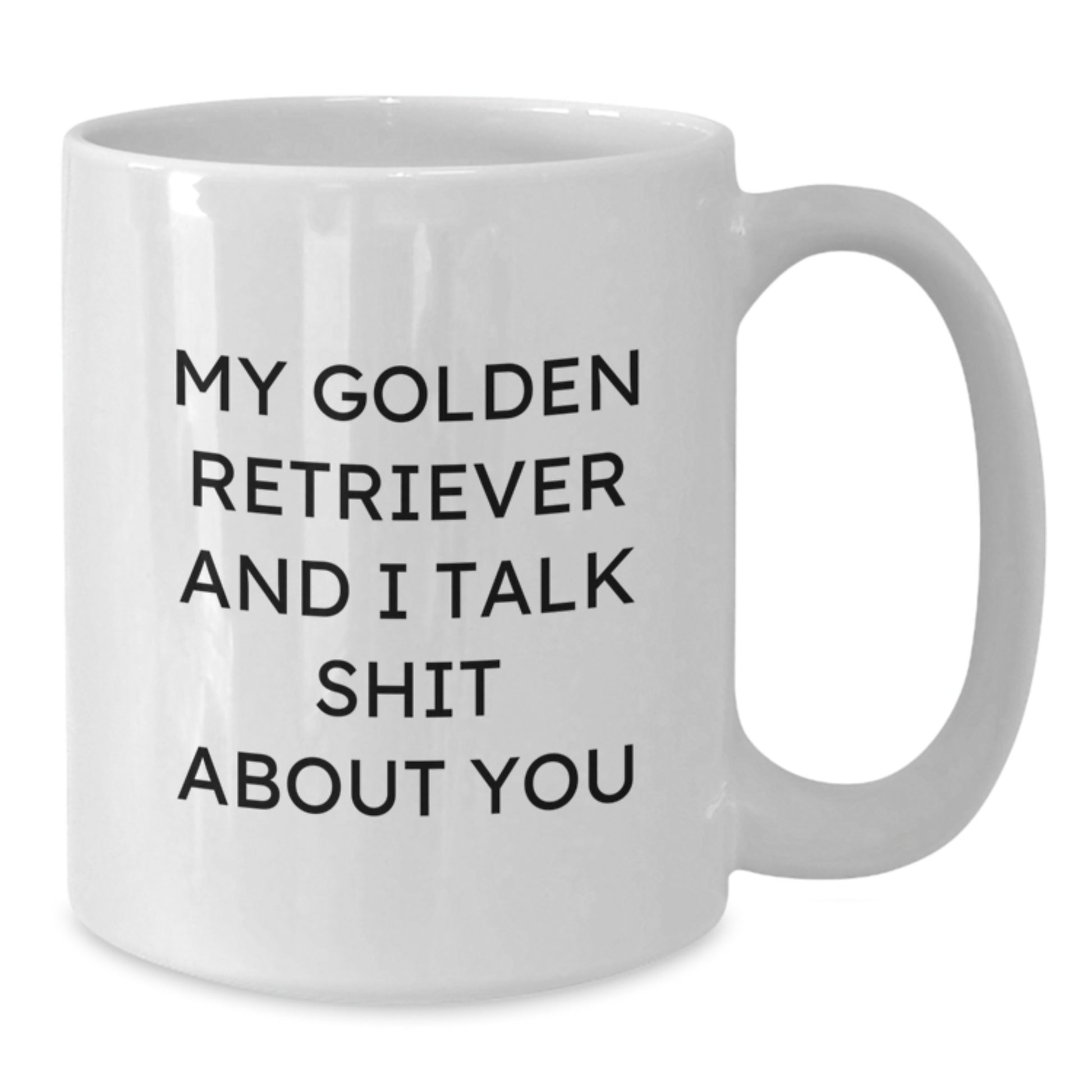 Funny Golden Retriever Dog Gifts for Graduation, White Coffee Mug from Friends - Additional