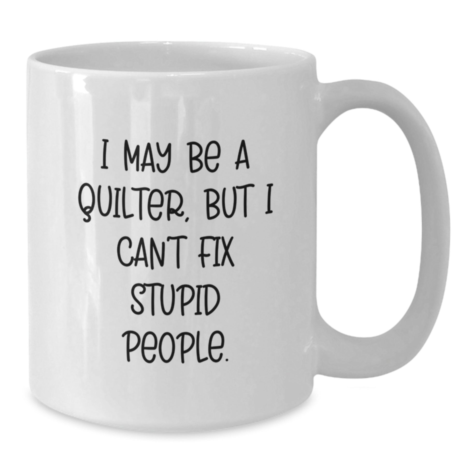 Quilter Keepsake White Coffee Mug for Him Surprise Birthday Gift Deluxe - Additional