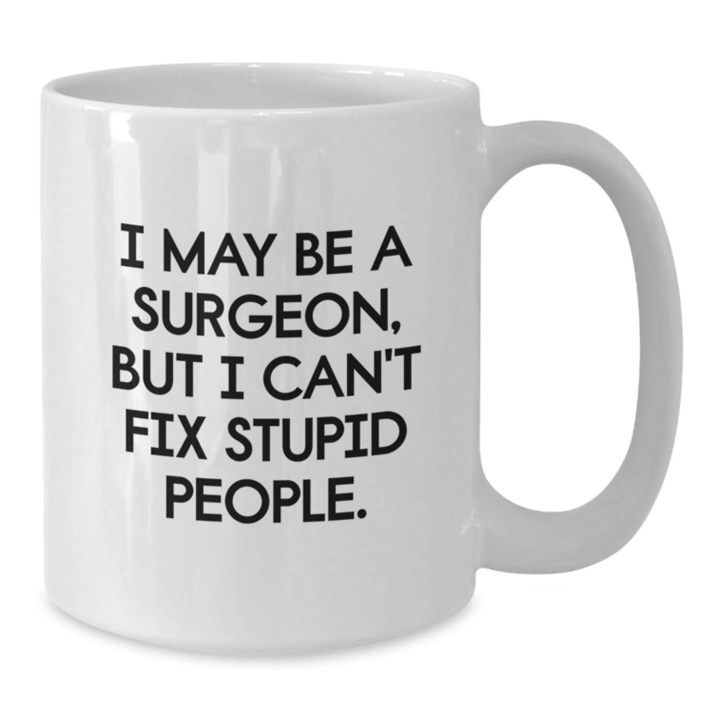 Birthday Gift for Her Surgeon White Ceramic Coffee Mug 11oz Present - Additional