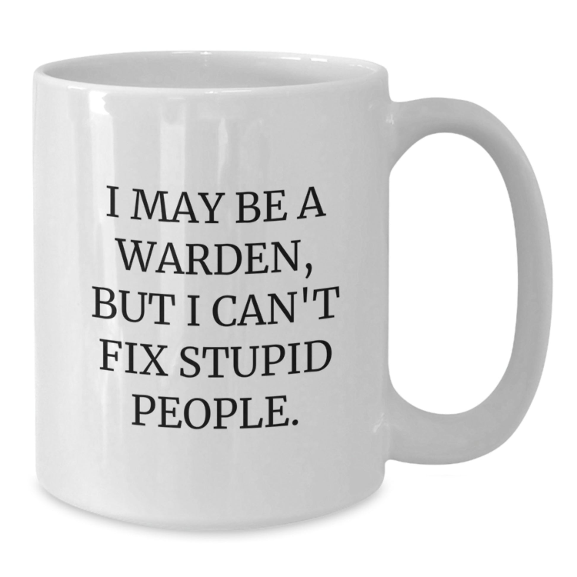 Warden Keepsake Ceramic White Coffee Mug Birthday Gift for Him - Additional