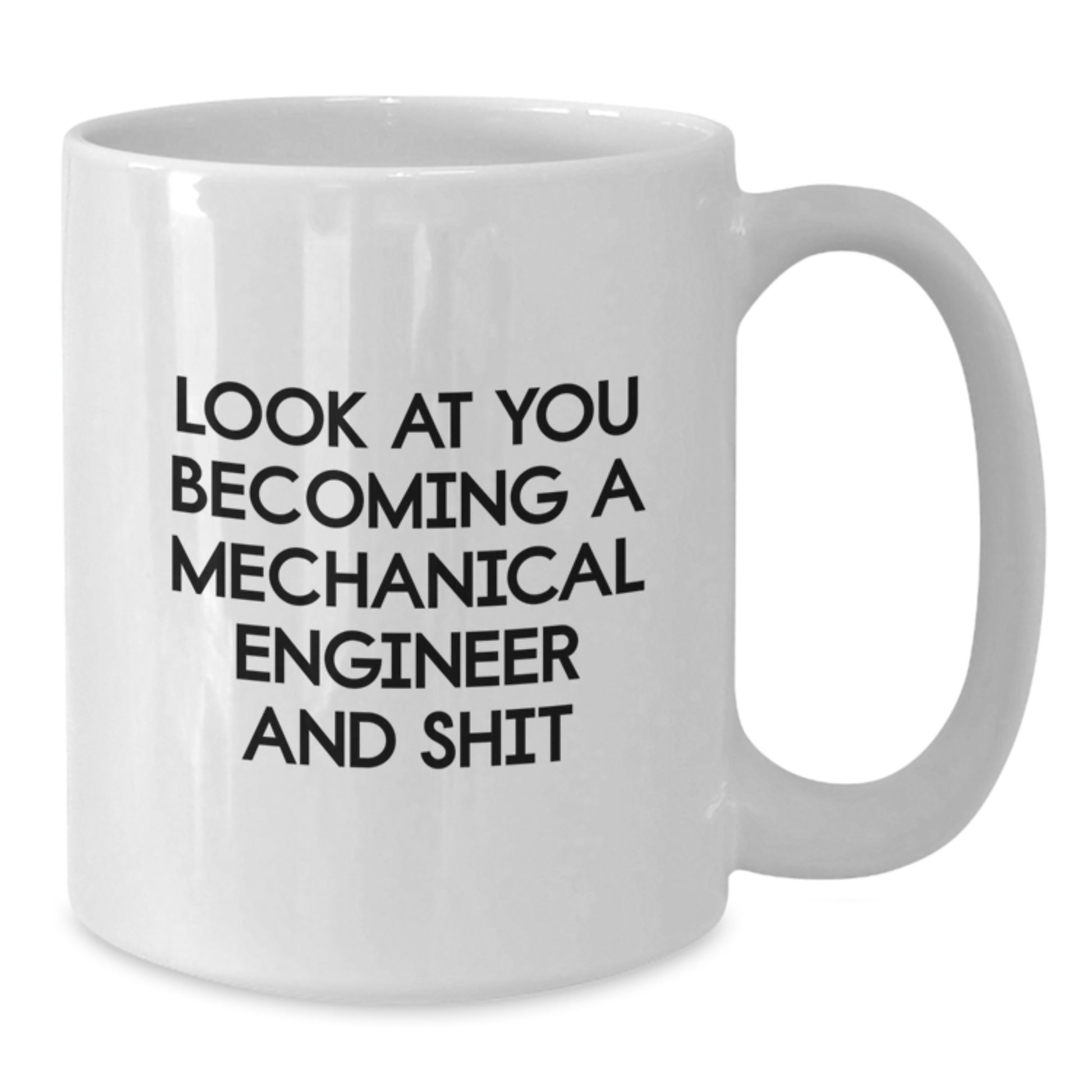 Mechanical Engineer Keepsake White Coffee Mug for Him Graduation Gift - Additional