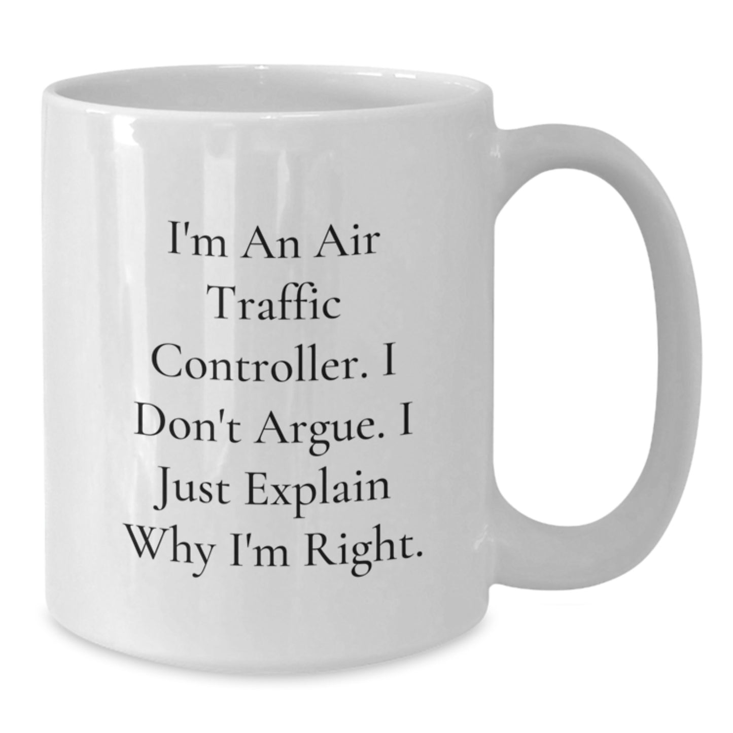 Air Traffic Controller Keepsake White Coffee Mug for Him Birthday Gift - Additional