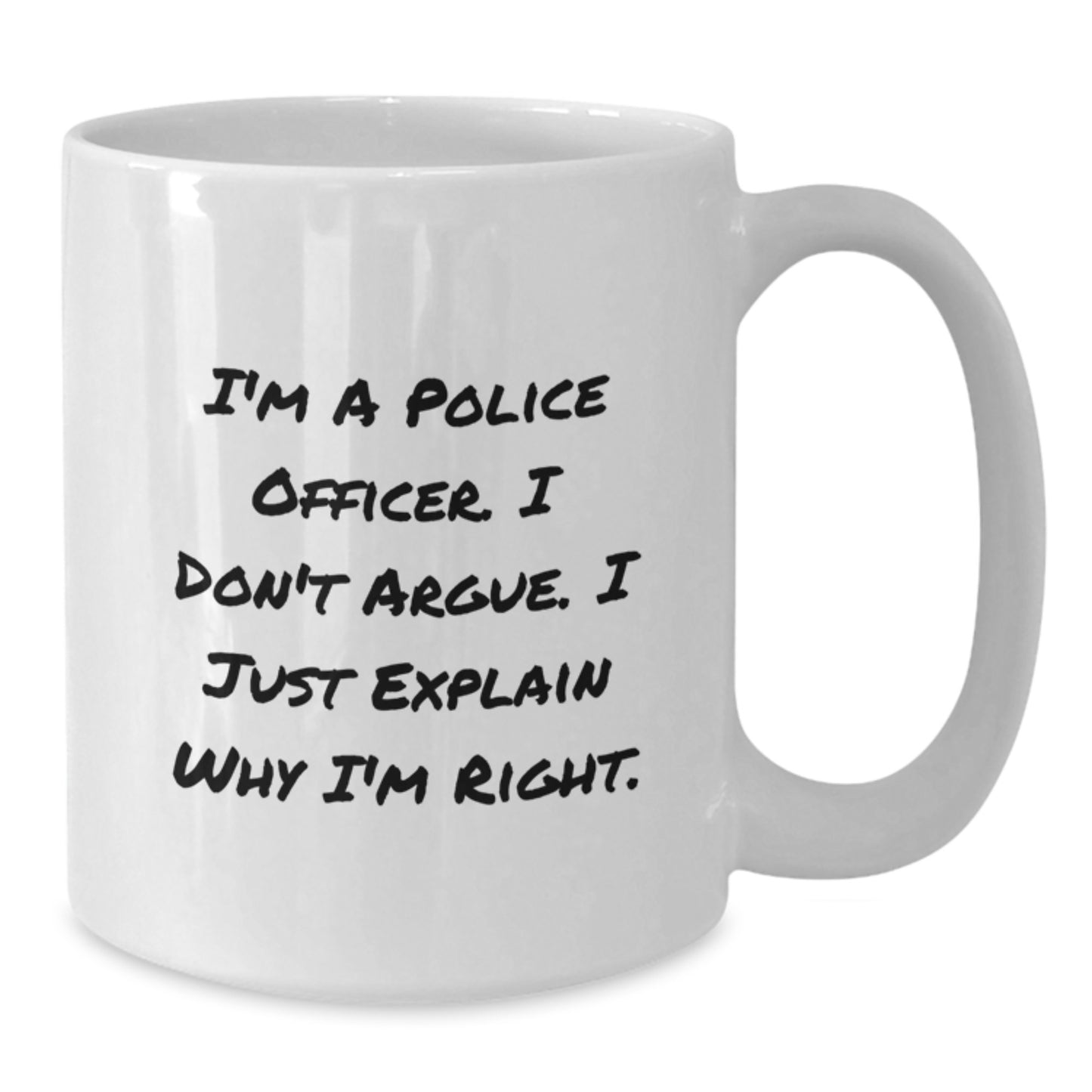 Police Officer White Coffee Mug Keepsake Birthday Gift for Him Ceramic - Additional