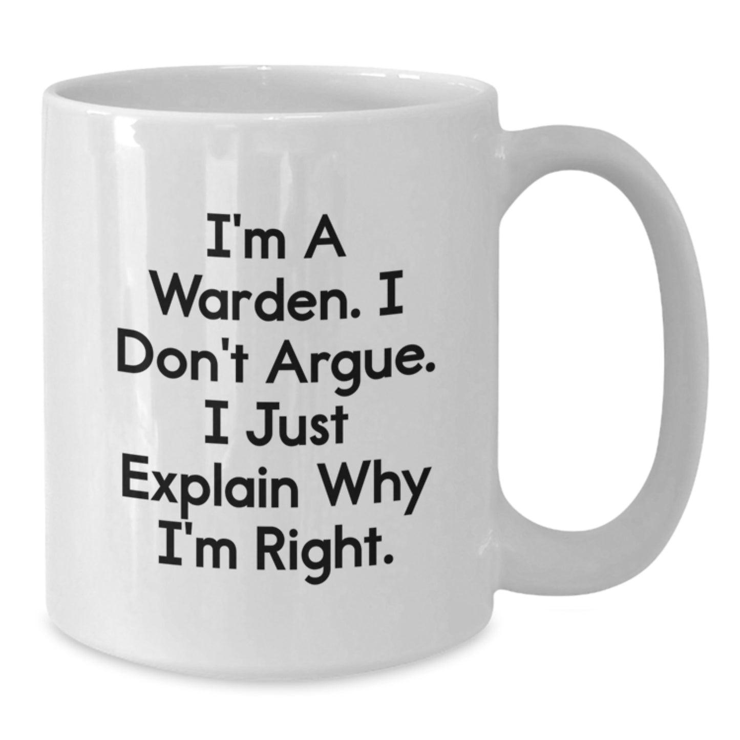Warden Funny Coffee Mug Gifts from Friends for Birthday Unique Warden Love - Additional