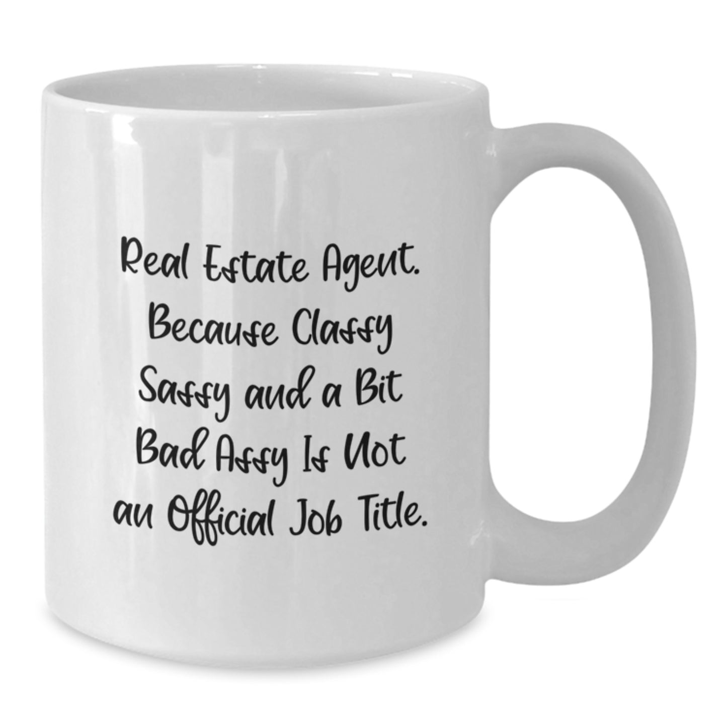 Real Estate Agent Keepsake Ceramic White Mug for Him Birthday Gift - Additional