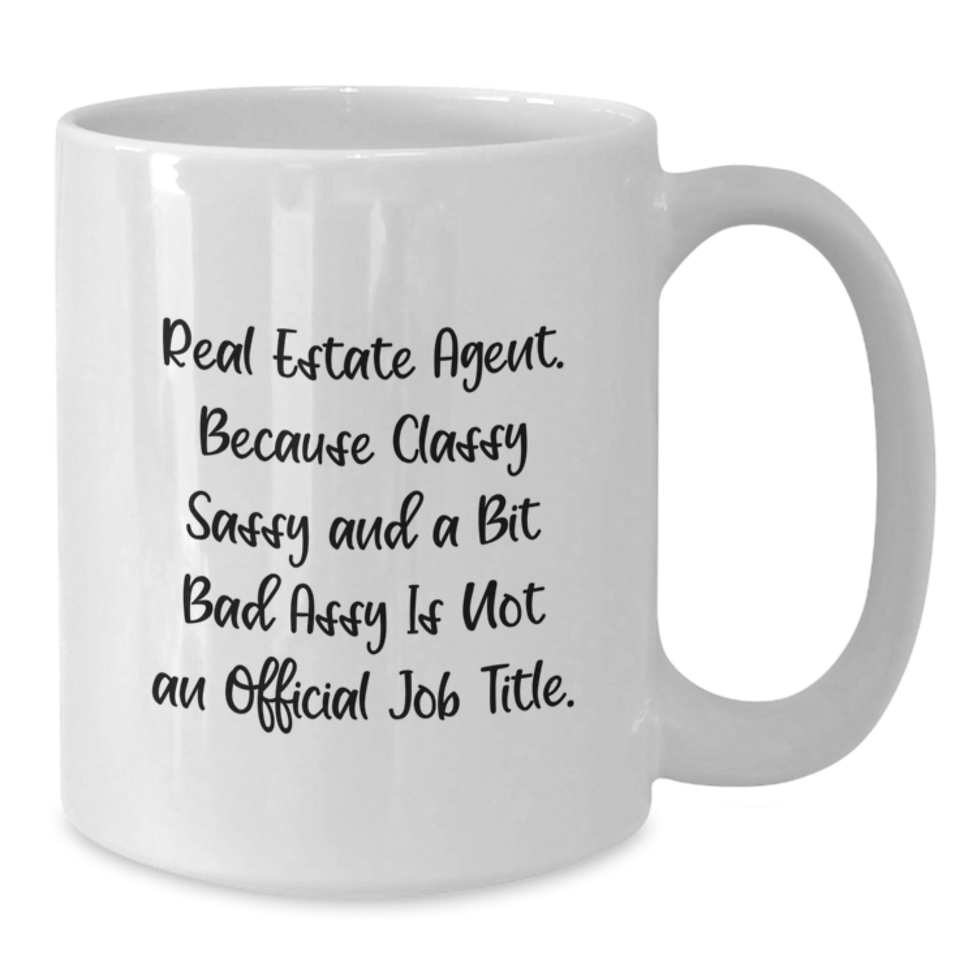 Real Estate Agent Keepsake Ceramic White Mug for Him Birthday Gift - Additional