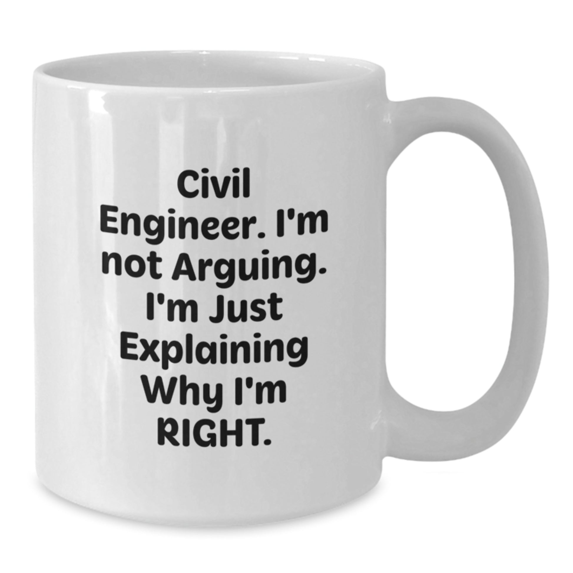Civil Engineer Gifts Funny Humor White Coffee Mug Graduation Unique - Additional