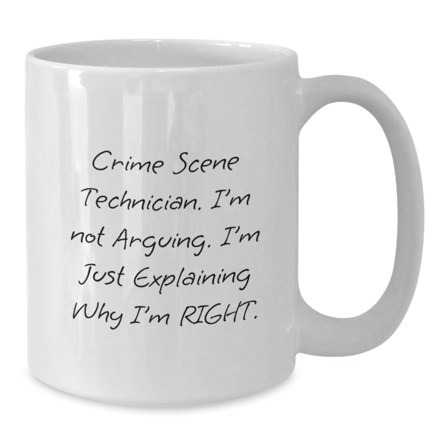 Crime Scene Technician White Coffee Mug Gifts for Him Unique Graduation Funny - Additional