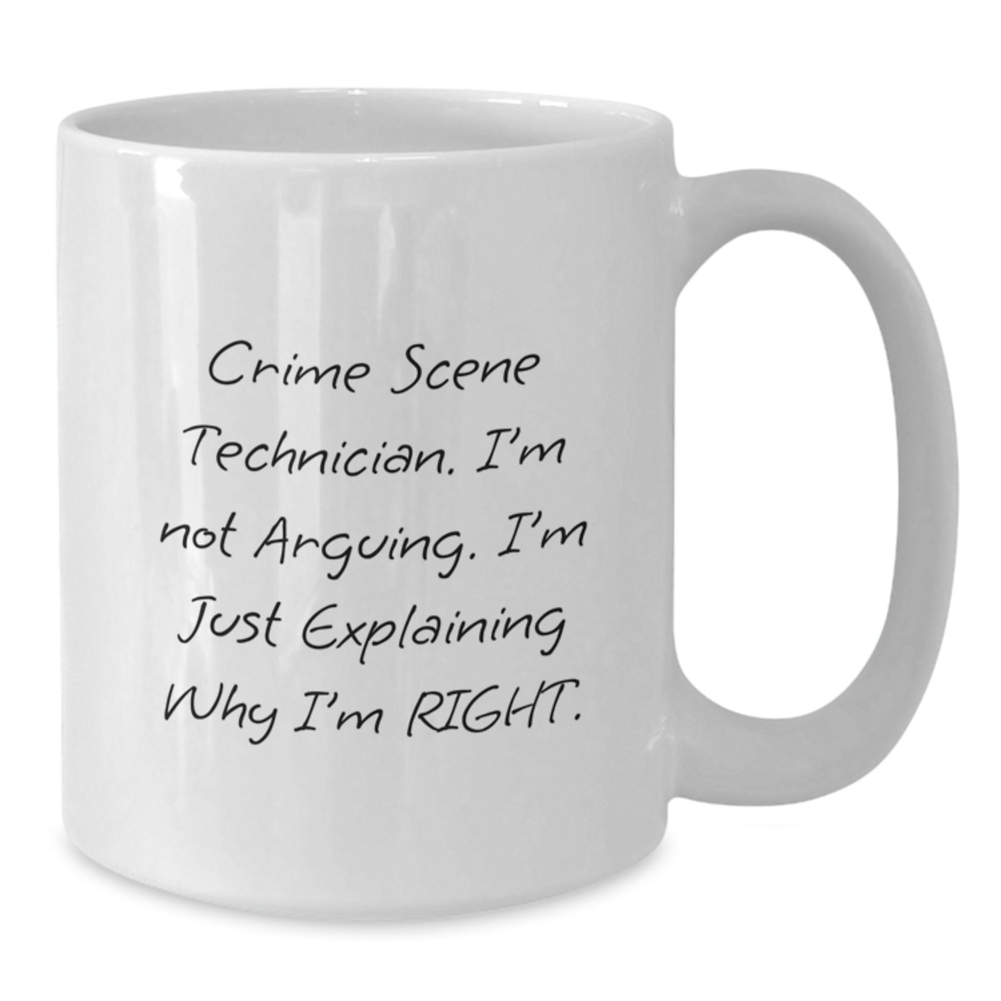 Crime Scene Technician White Coffee Mug Gifts for Him Unique Graduation Funny - Additional