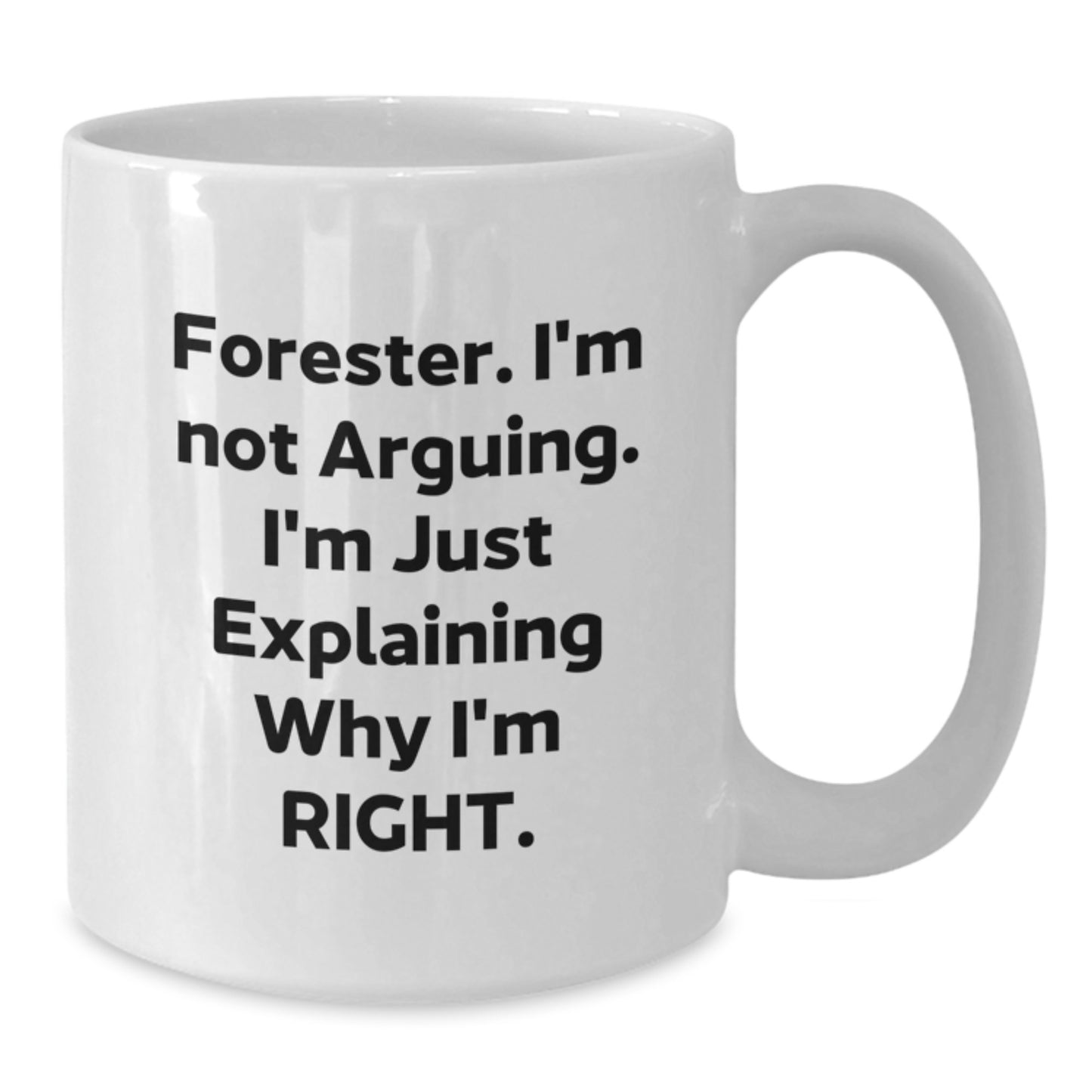 Funny Forester White Coffee Mugs, Gifts from Friends, Perfect Birthday Unique Gifts for Forester Enthusiasts, 11oz or 15oz Capacity - Additional
