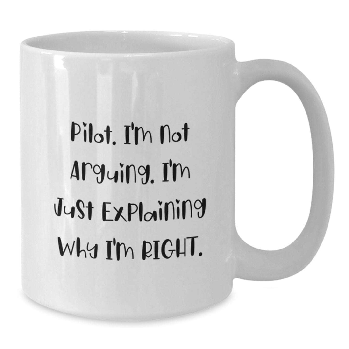 Pilot Keepsake White Ceramic Coffee Mug for Him Birthday Gift - Additional