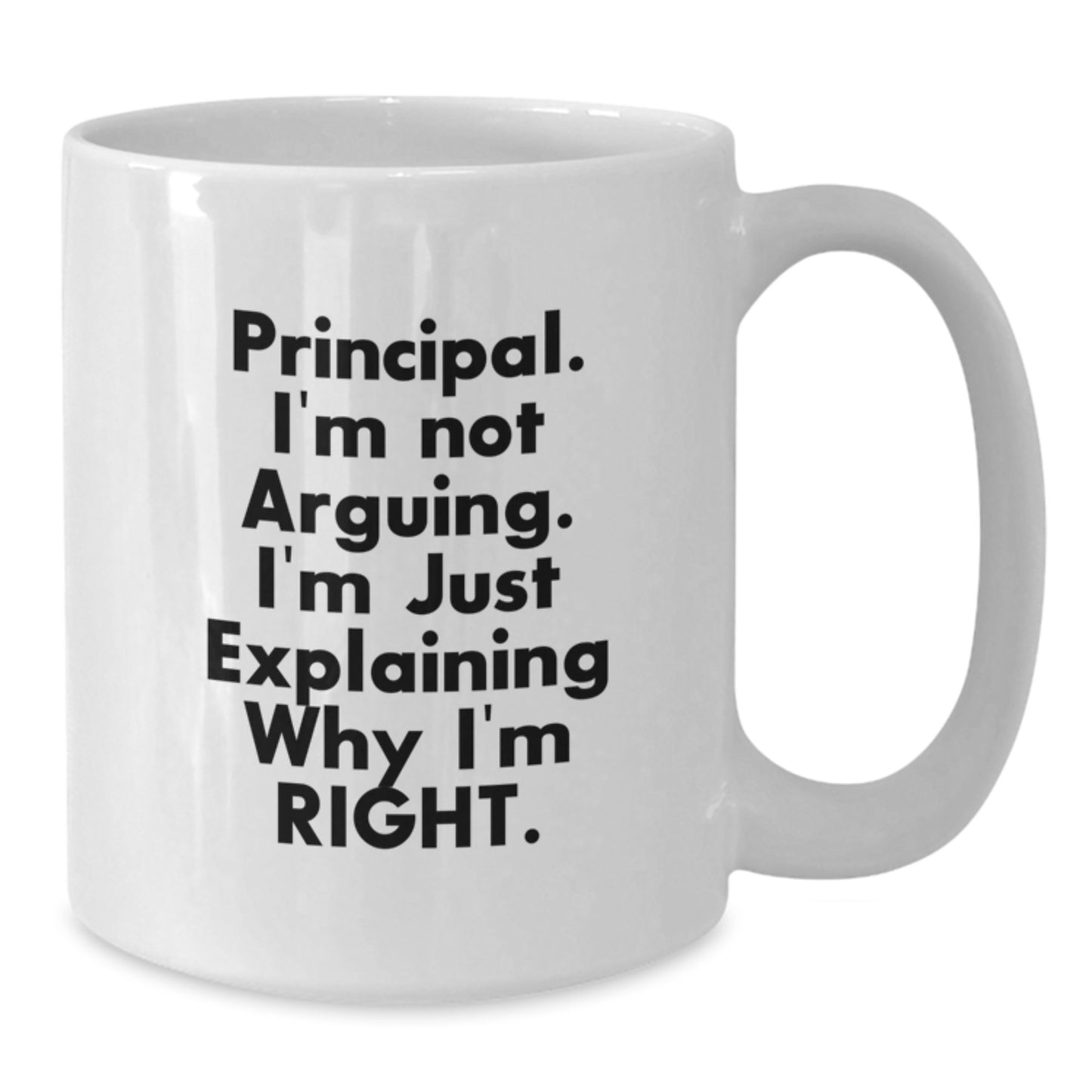 Birthday Gift for Her Principal White Ceramic Mug Keepsake Present 11oz - Additional