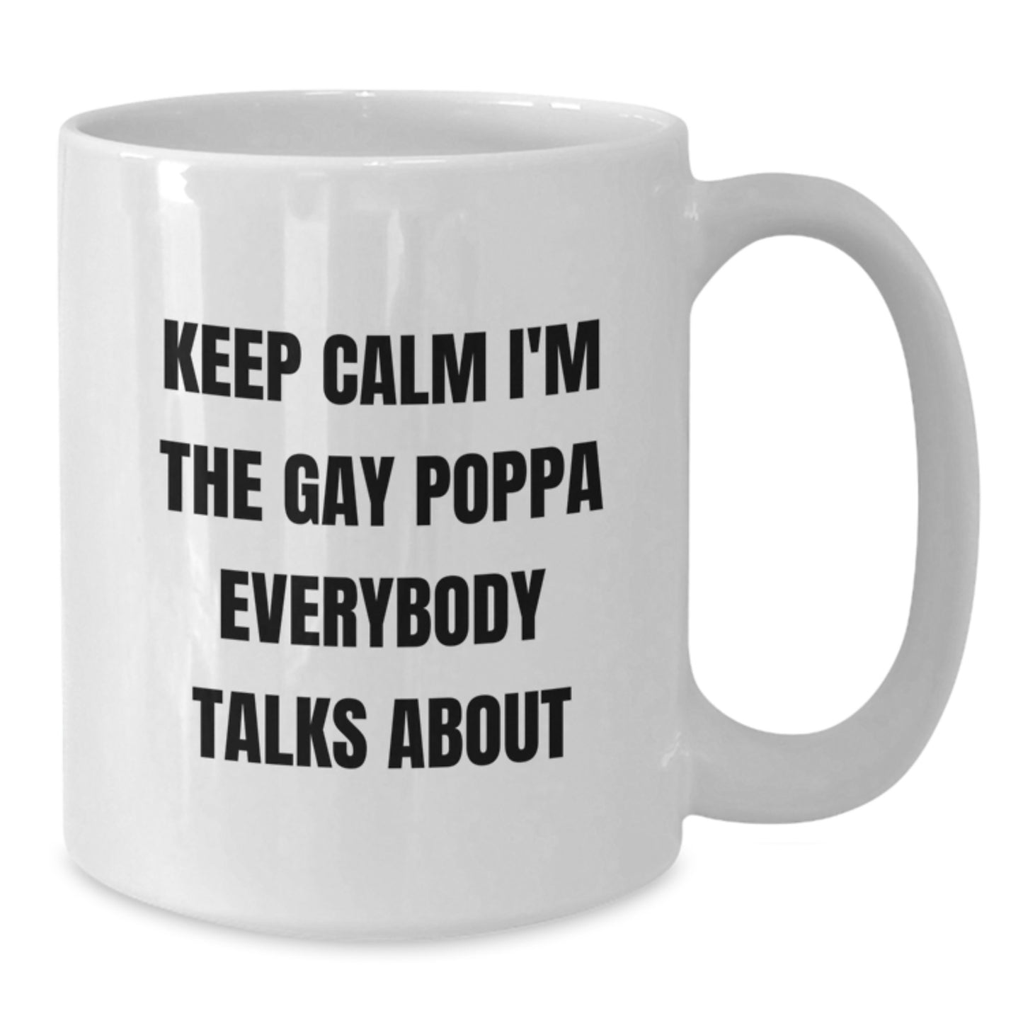 Funny Poppa White Coffee Mugs for Dad Gifts from Men for Mother's Day Unique Poppa - Additional