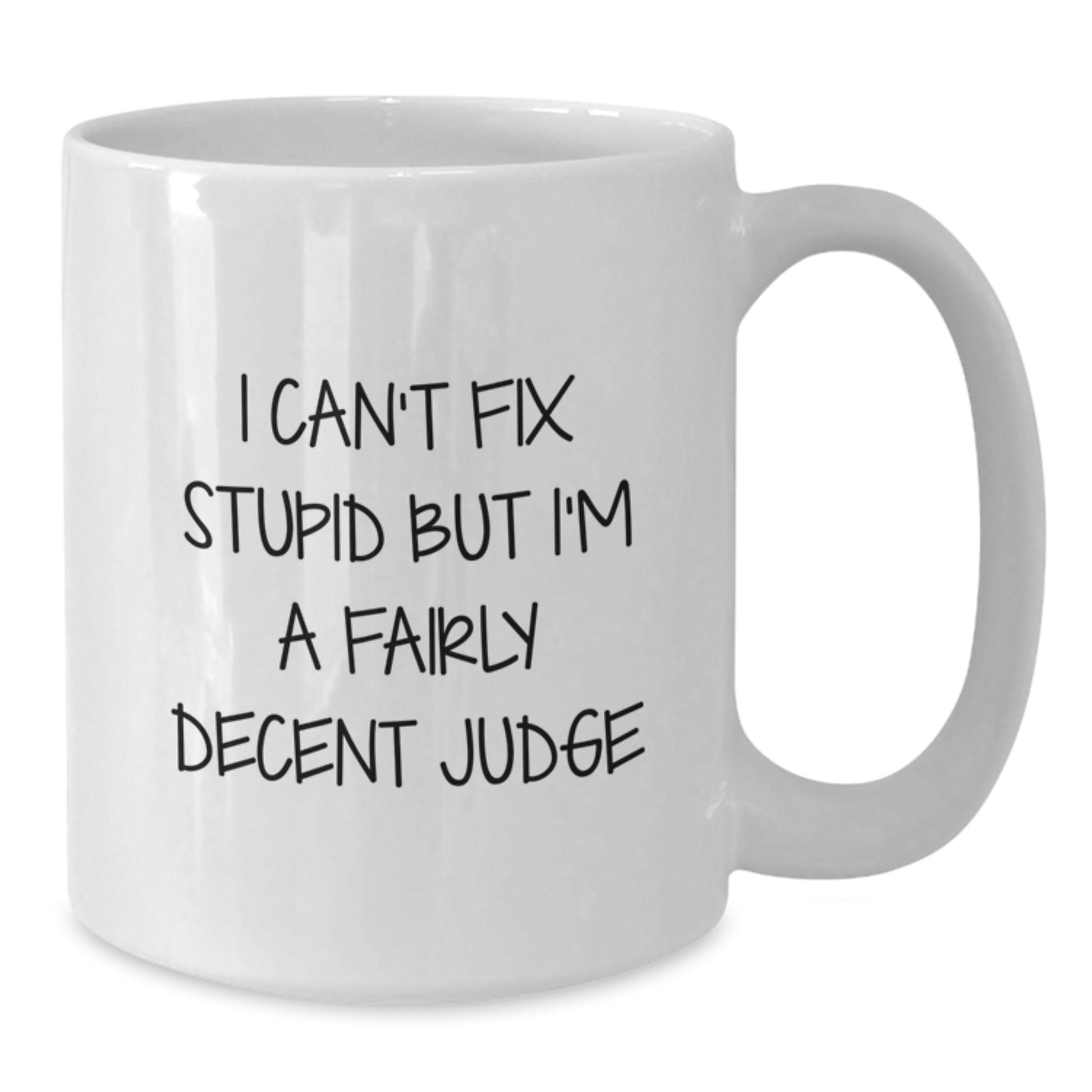Funny Judge White Coffee Mug Gifts from Friends and Family for Graduation Unique Present Ideas for Him or Her - Additional