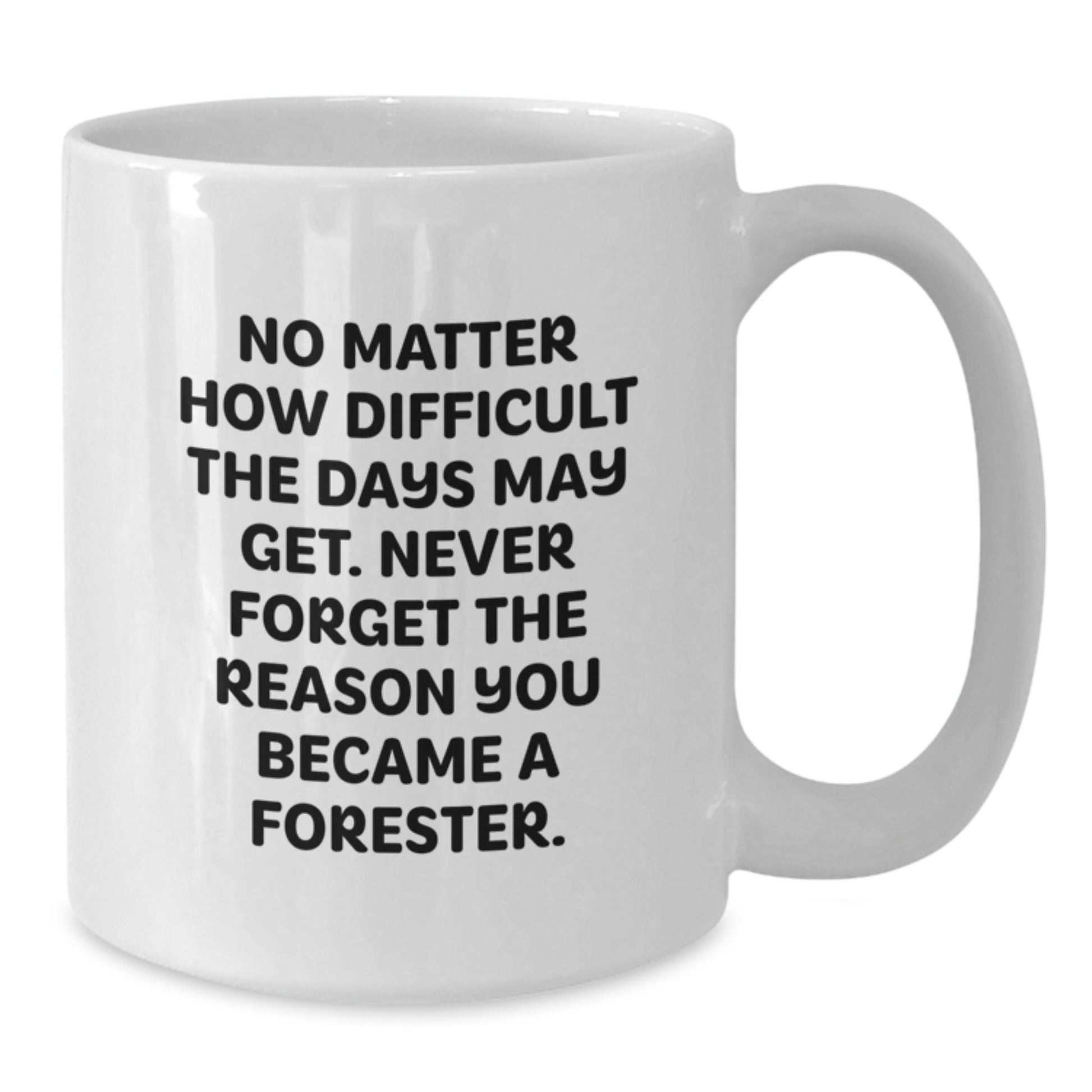 Funny Forester Quotes White Coffee Mug Gifts from Family, Graduation Unique Gifts for Forester, Never Forget Why You Became a Forester - Additional