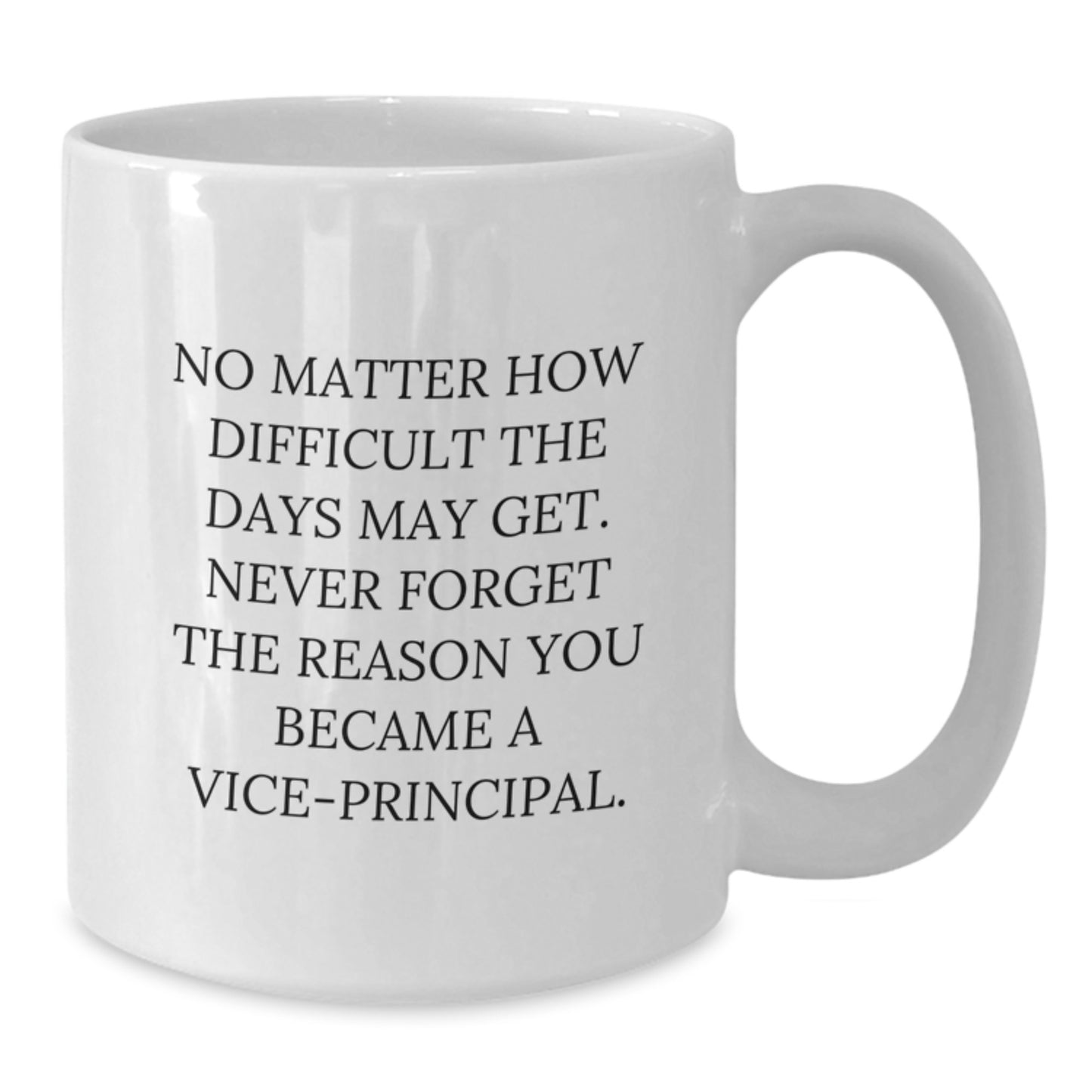Funny Vice-principal Gifts from Family - White Coffee Mug with Inspirational Quote for Graduation Unique Gifts for Vice-principal Men - Additional