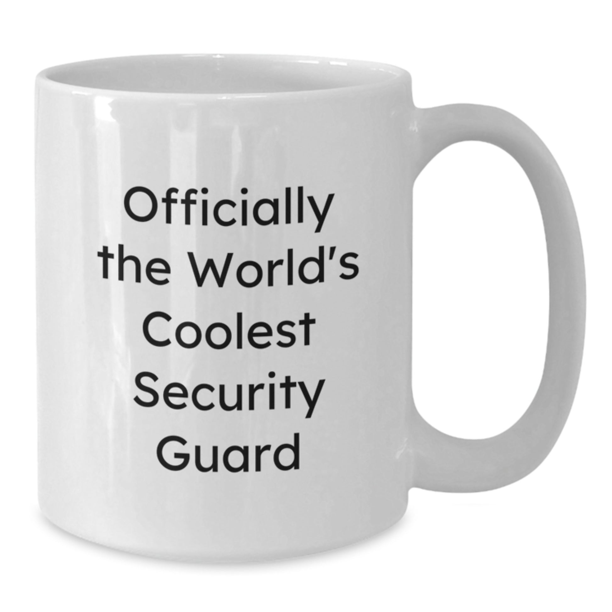 Funny Gifts for Security Guard, Officially The World's Coolest Security Guard White Coffee Mug, Perfect Unique Graduation Gifts from Friends and Family - Additional