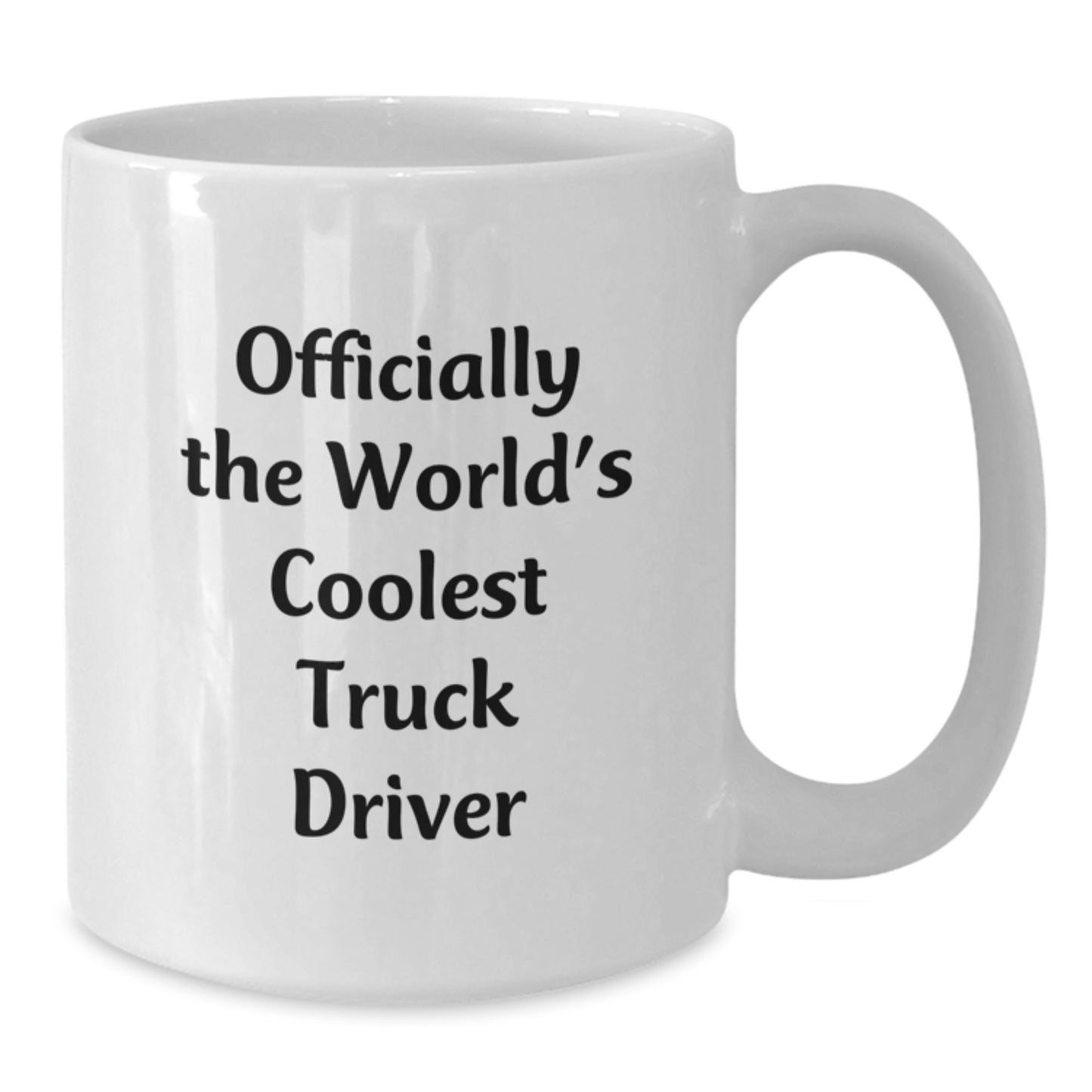 Funny Truck Driver Gifts, White Coffee Mug for Men, Officially The World's Coolest Truck Driver, Graduation Unique Gift - Additional