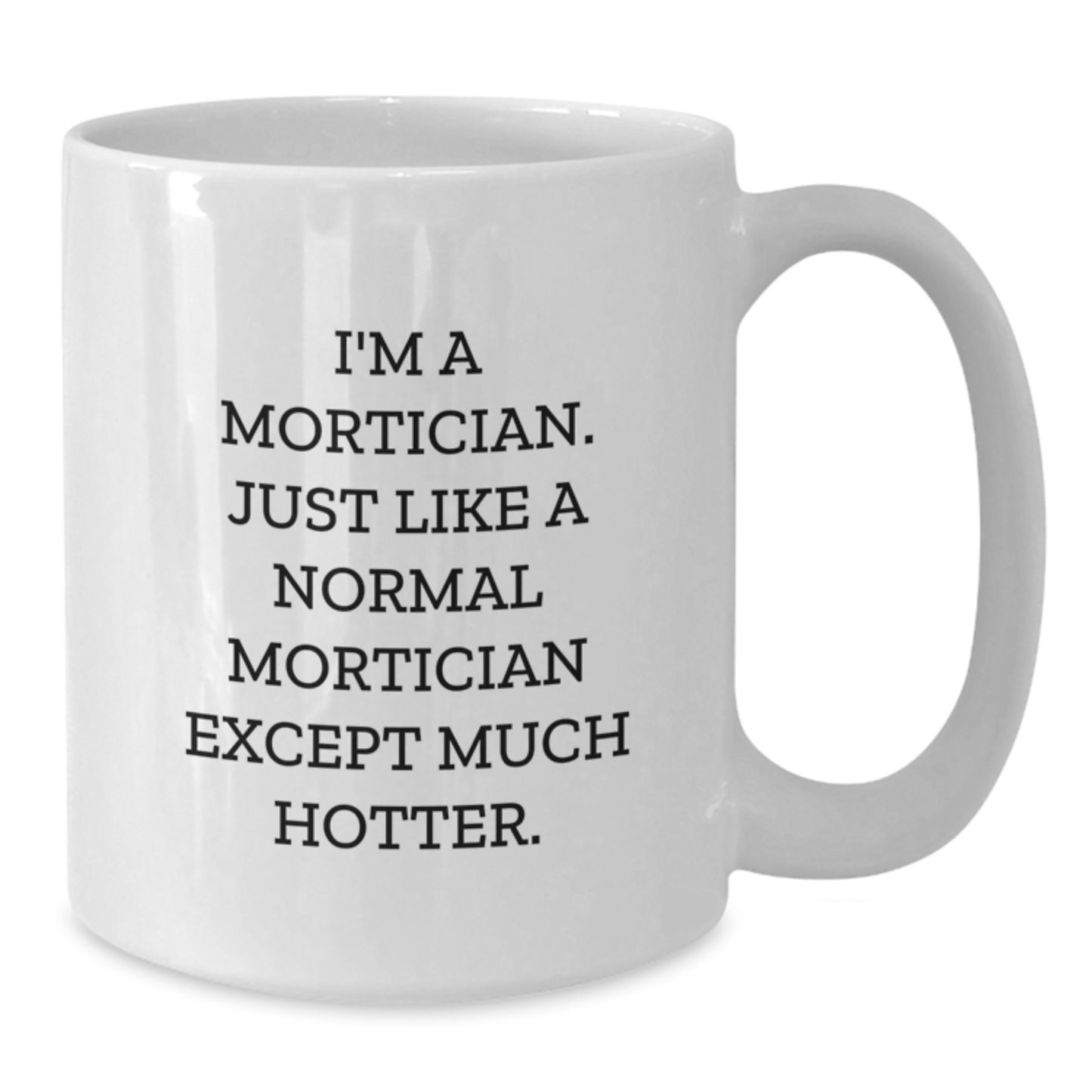 Witty Mortician Novelty White Coffee Mug Humorous Birthday Gift - Additional