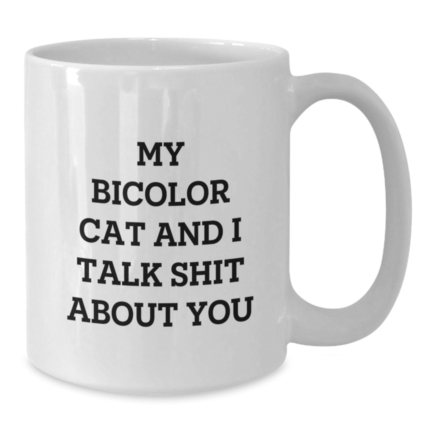 Funny Bicolor Cat White Coffee Mug Gifts from Friends to Mom on Mother's Day - Additional
