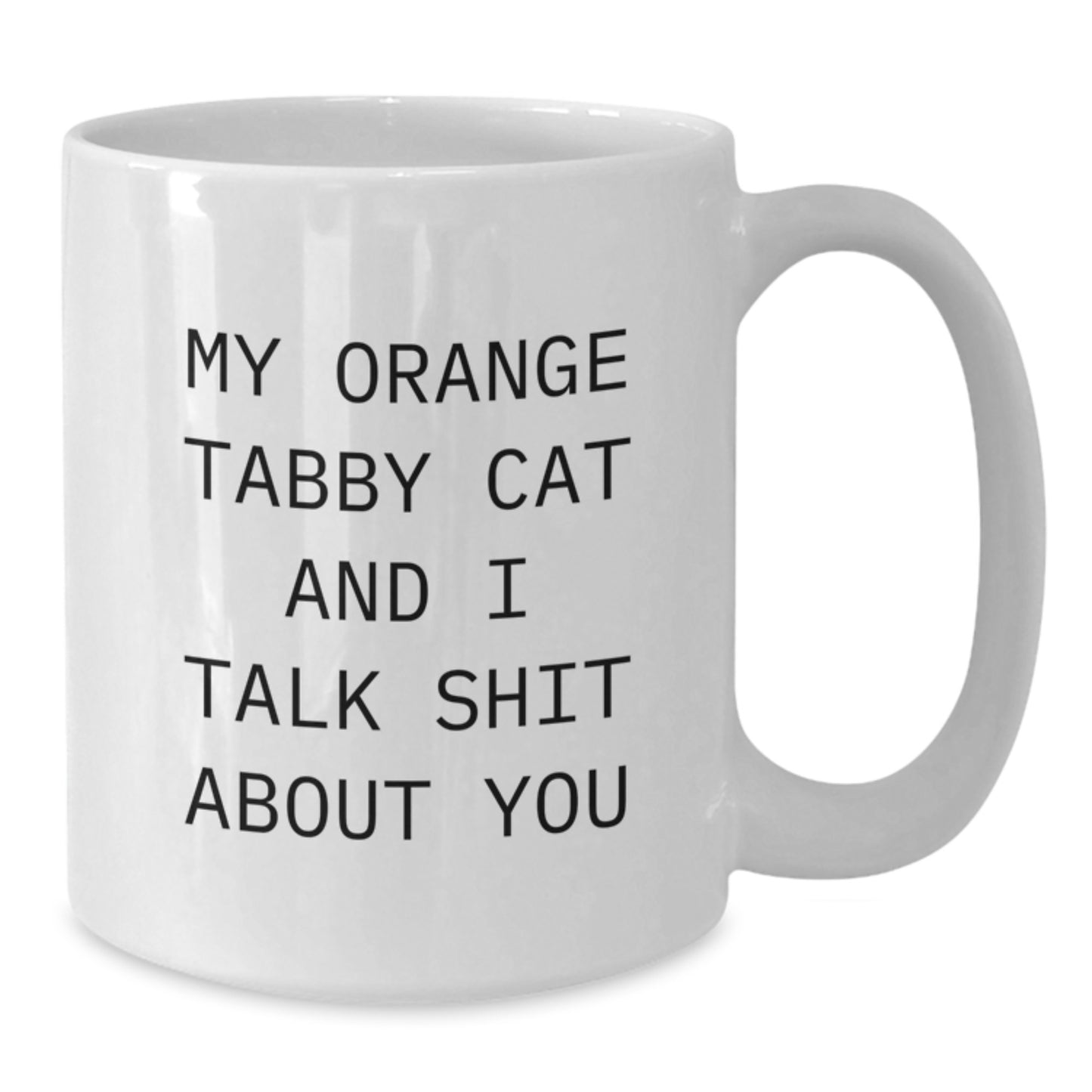 Birthday Gift Orange Tabby Cat Mug Present for Her – 11oz White Ceramic - Additional