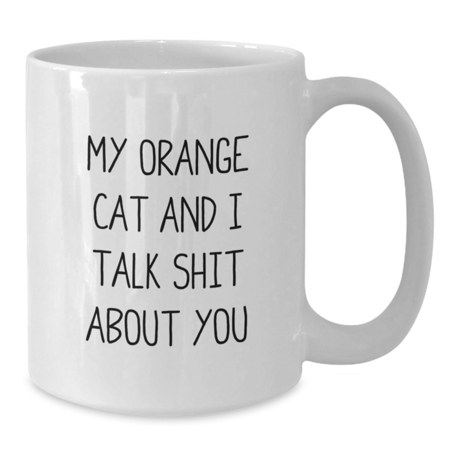 Funny Orange Cat White Coffee Mugs for Dad, Gifts from Men to Orange Cat Lovers on Father's Day - Additional