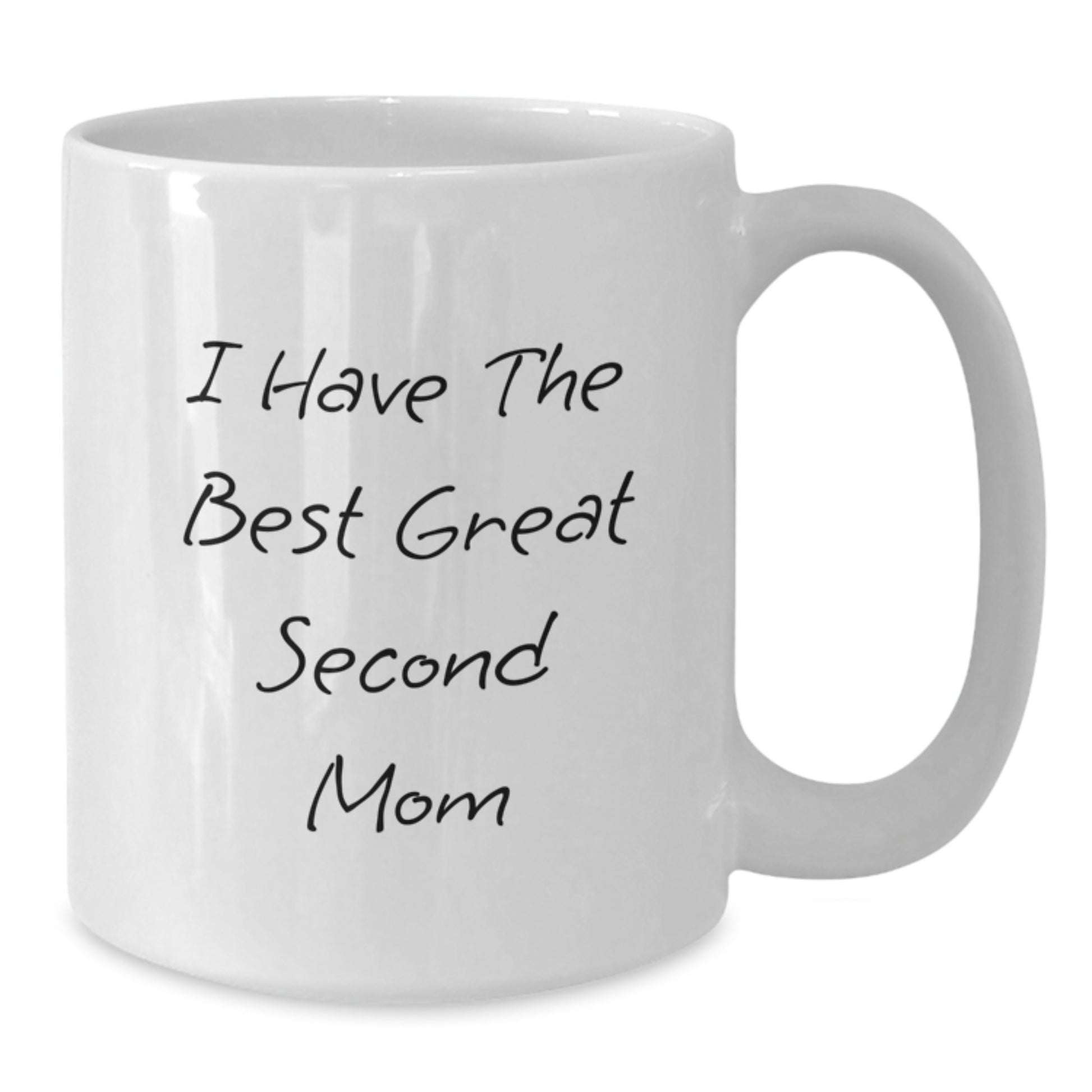 Novelty Second Mom Mug for Grandma – Birthday Gift – 11oz White Ceramic - Additional