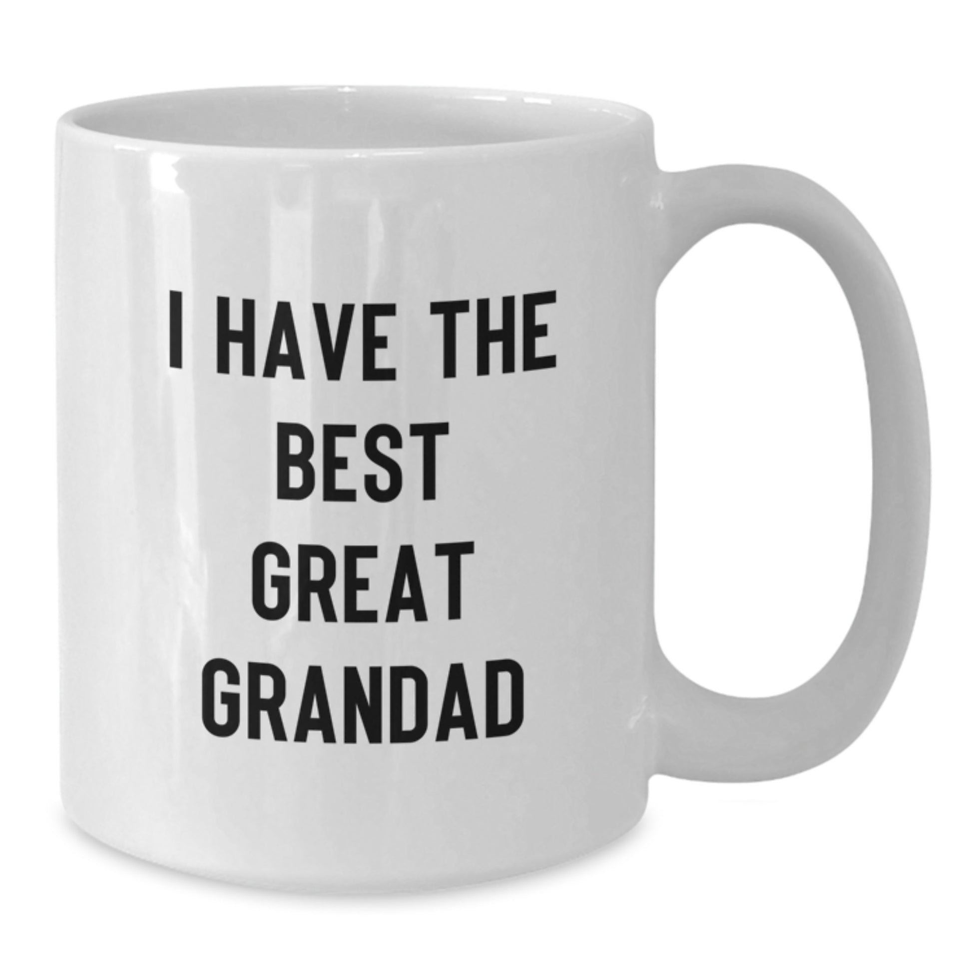 Funny Grandad Gifts, Great Grandad Coffee Mugs for Men, White Graduation Unique Gifts from Family for Grandad, 'I Have The Best Great Grandad' Mug - Additional
