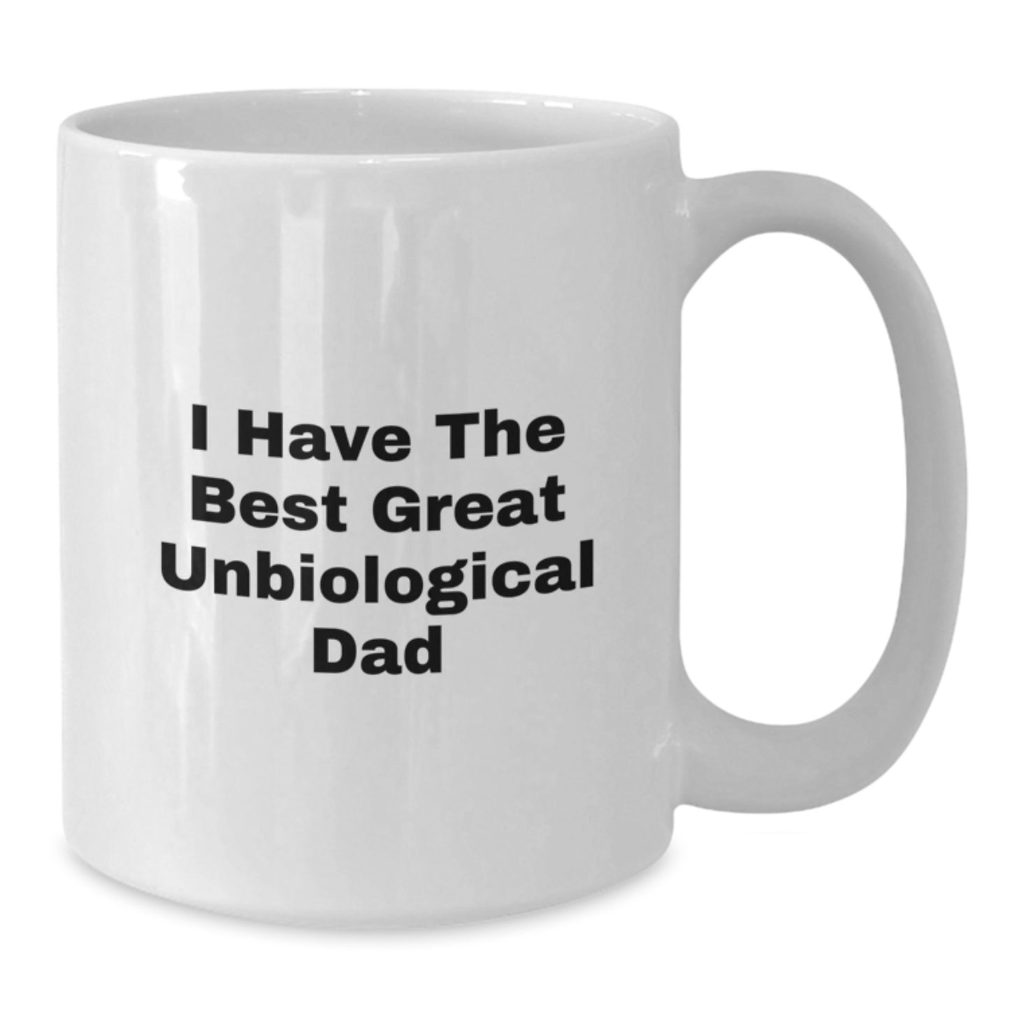 Unbiological Dad Keepsake White Coffee Mug Birthday Gift for Him - Additional