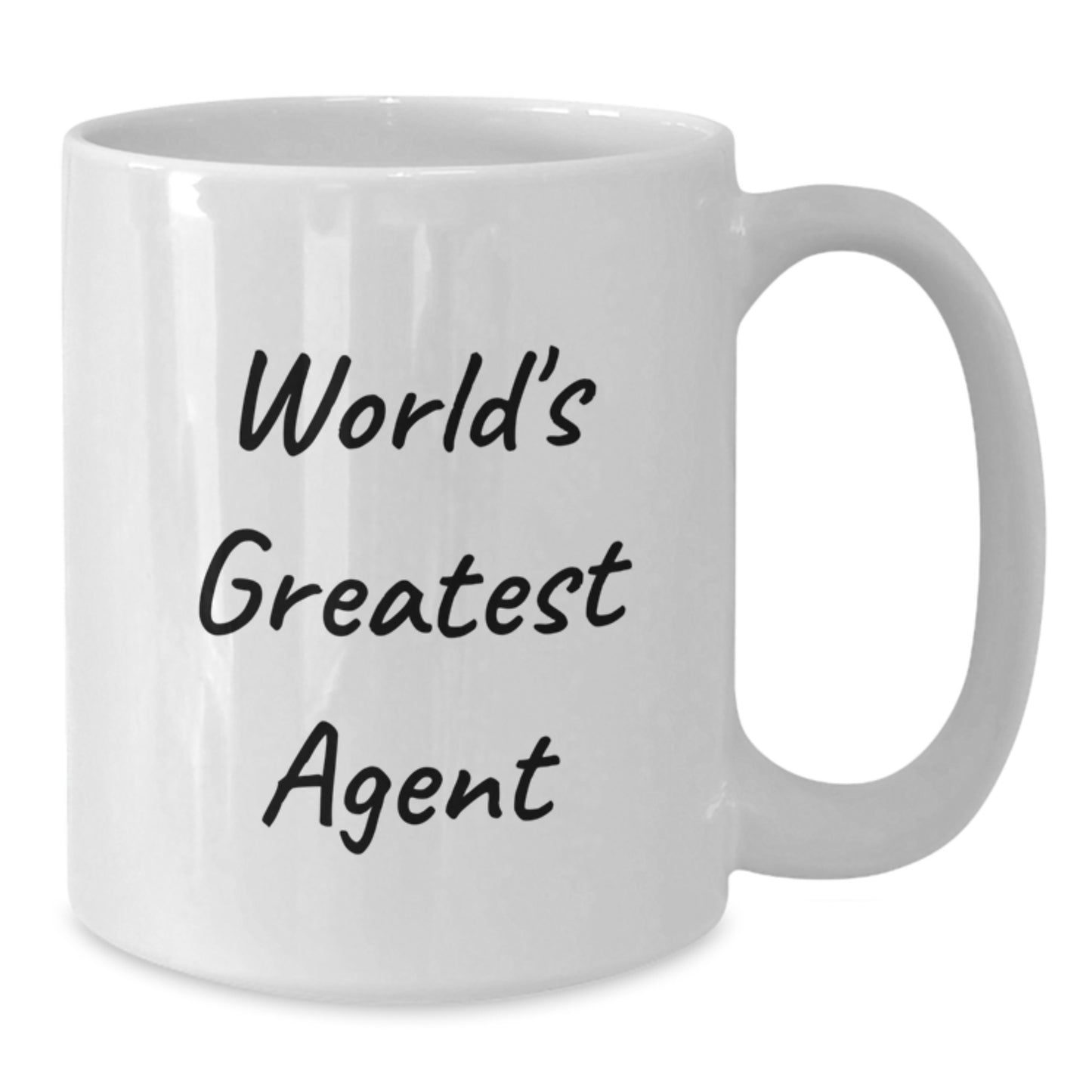 Funny 'World's Greatest Agent' Gifts from Dad on Father's Day Unique White Coffee Mug for Agents - Additional