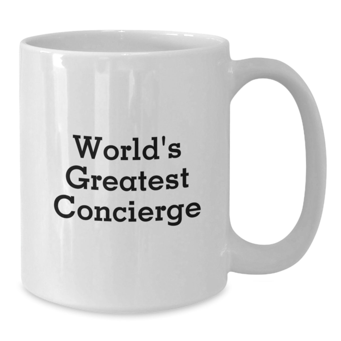 Funny Concierge Gifts, White Coffee Mug for World's Greatest Concierge, Unique Graduation Gifts from Friends - Additional