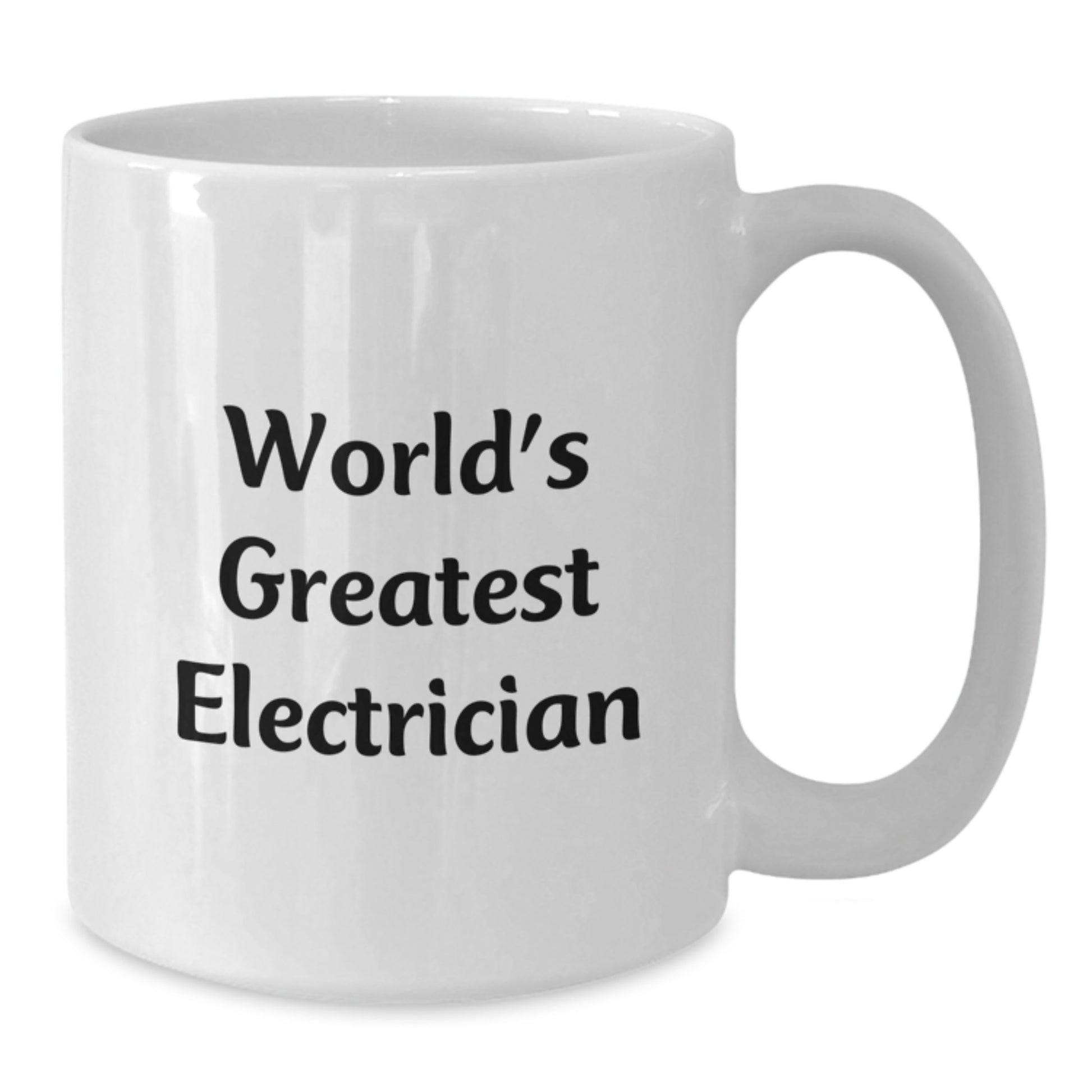 Funny Electrician Gifts from Friends, Unique White Coffee Mugs for Electrician, World's Greatest Electrician Quote - Additional