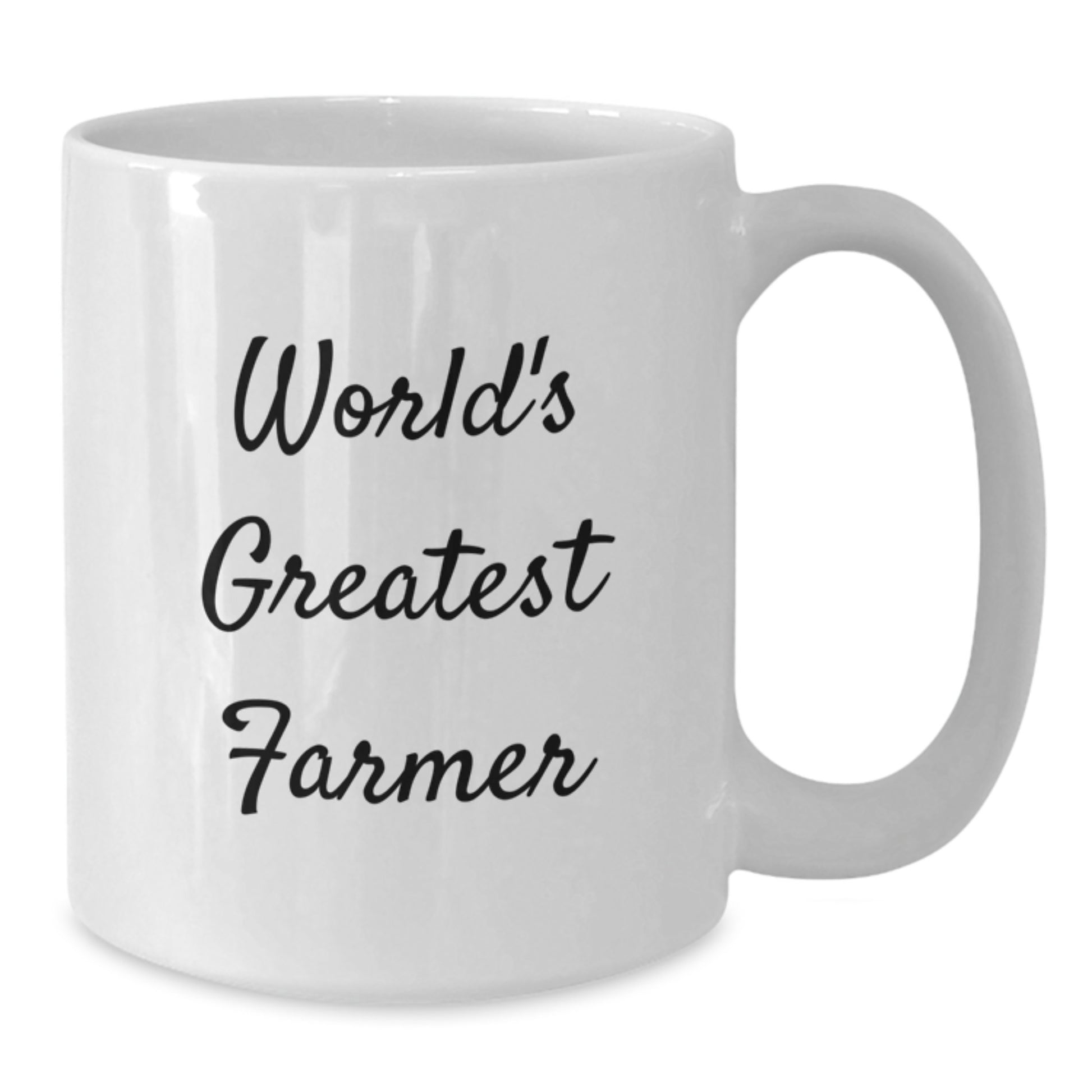 Birthday Gift Present for Her White Coffee Mug World's Greatest Farmer - Additional