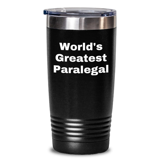 Funny Paralegal Gifts for Mom World's Greatest Paralegal Tumbler, Gifts from Men to Women on Mother's Day - Main