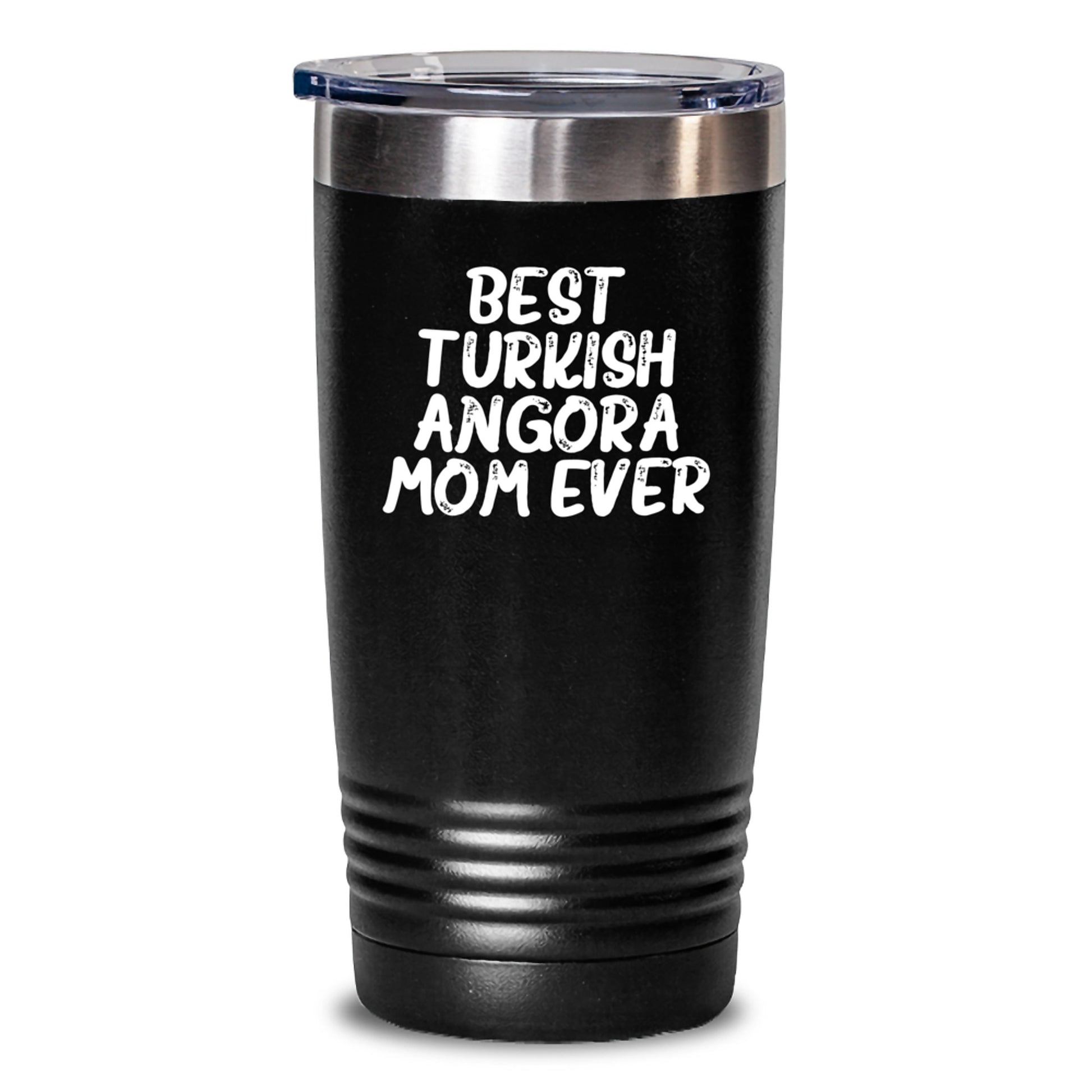Gifts from Family for Turkish Angora Cat Lovers, Best Turkish Angora Mom Ever Funny Quote, 20oz 30oz Tumbler Birthday Unique Gifts - Main